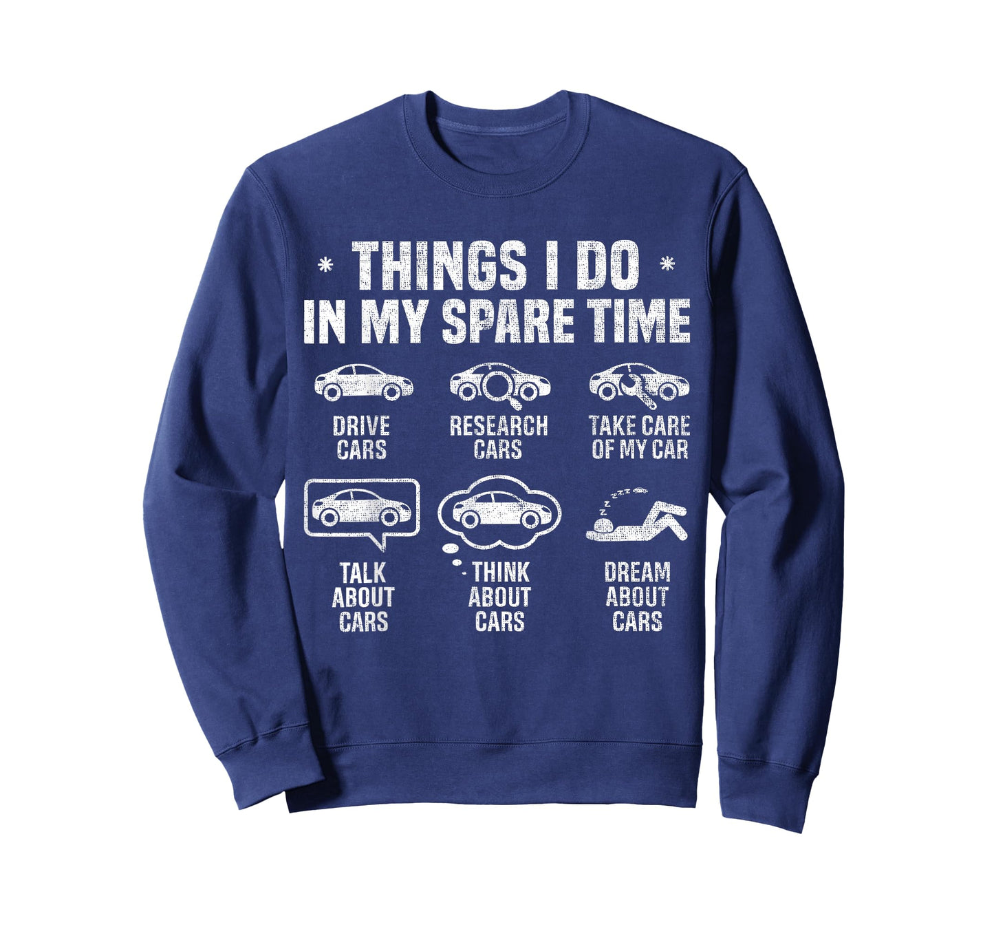 Things I Do in My Spare Time Funny Car Guy Car Enthusiast T-Shirt