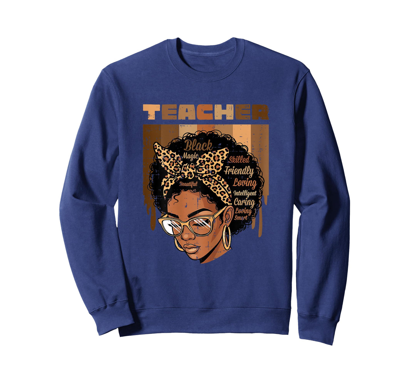 Black History Teacher Afro Woman African American Women T-Shirt