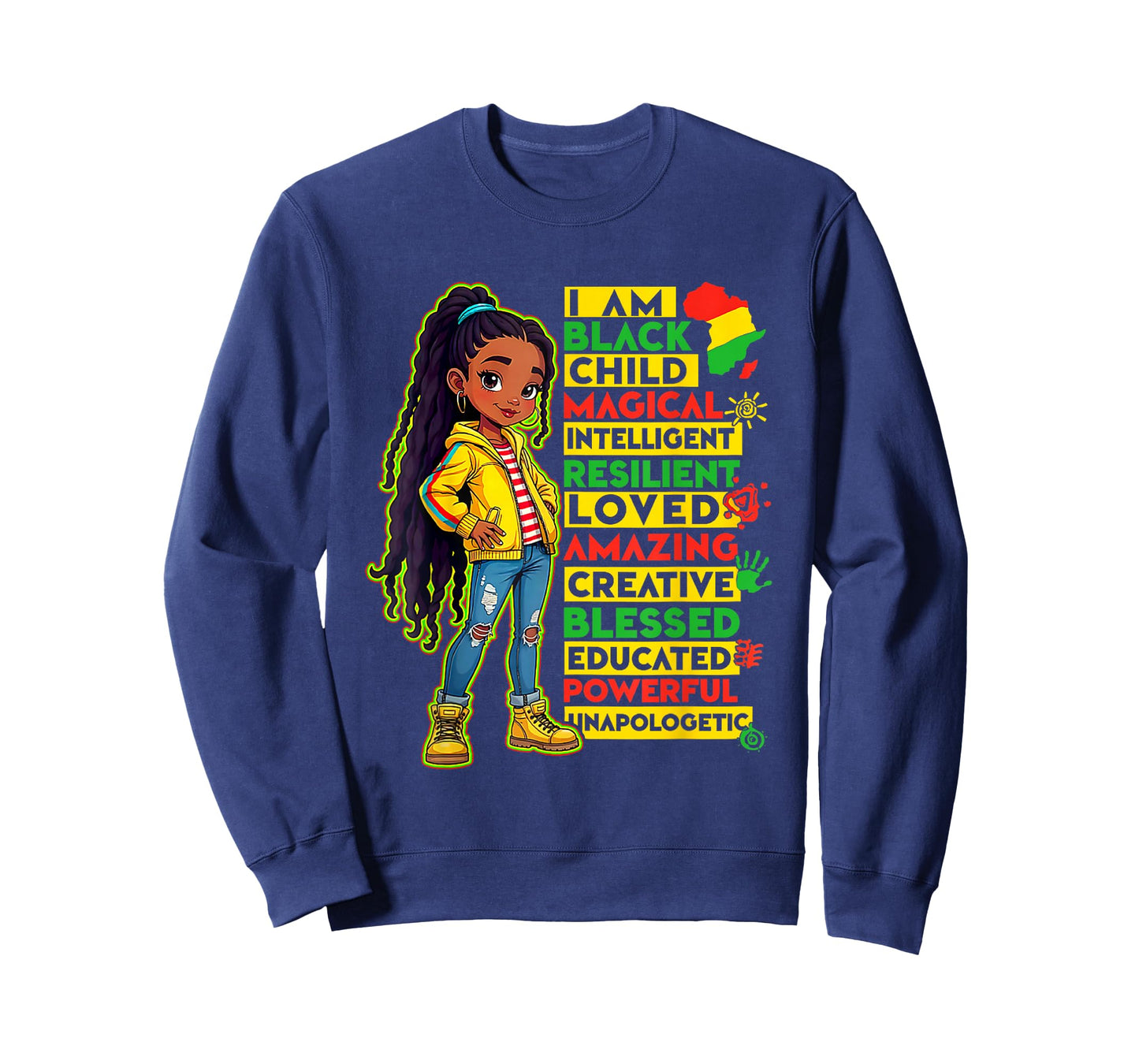 African American Girls Kids T-Shirt