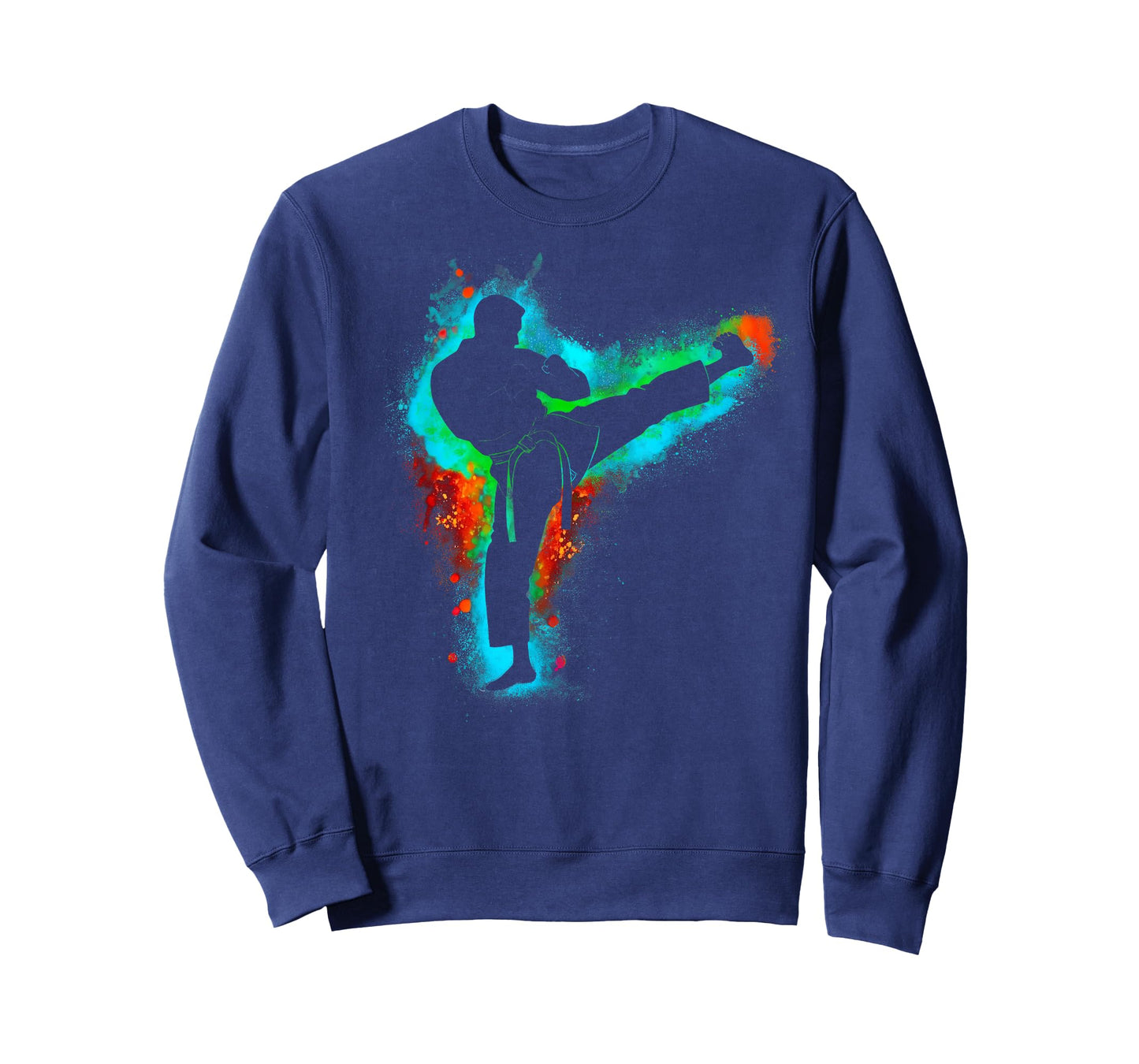 Colorful Retro Taekwondo Martial Arts Men Kids Boys Karate T-Shirt