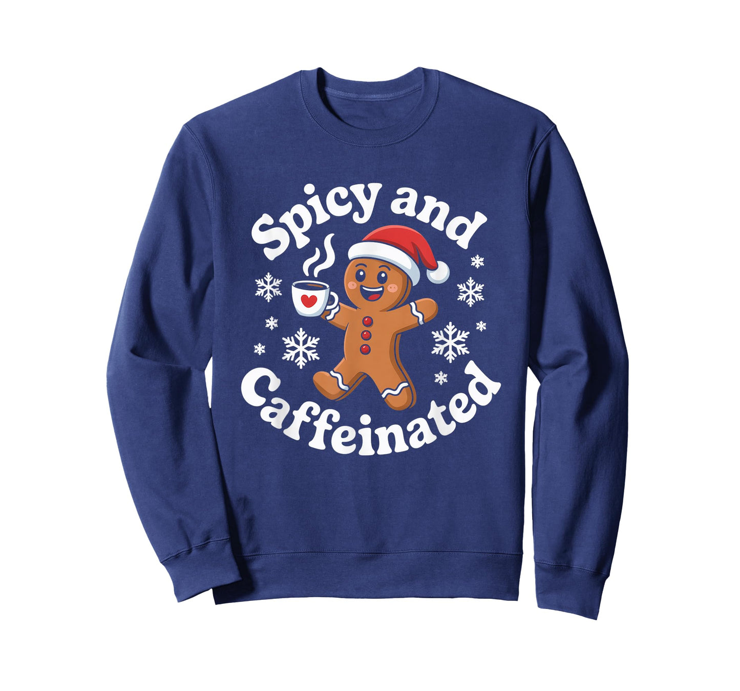 Spicy and Caffeinated Gingerbread Coffee Christmas T-Shirt