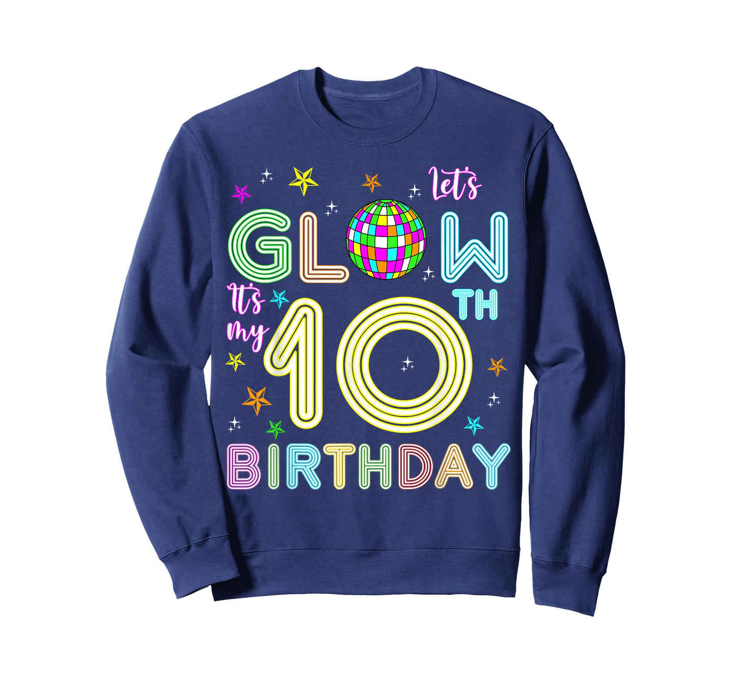 It's My 10th Birthday Glowing 80s 10 Year Old T-Shirt