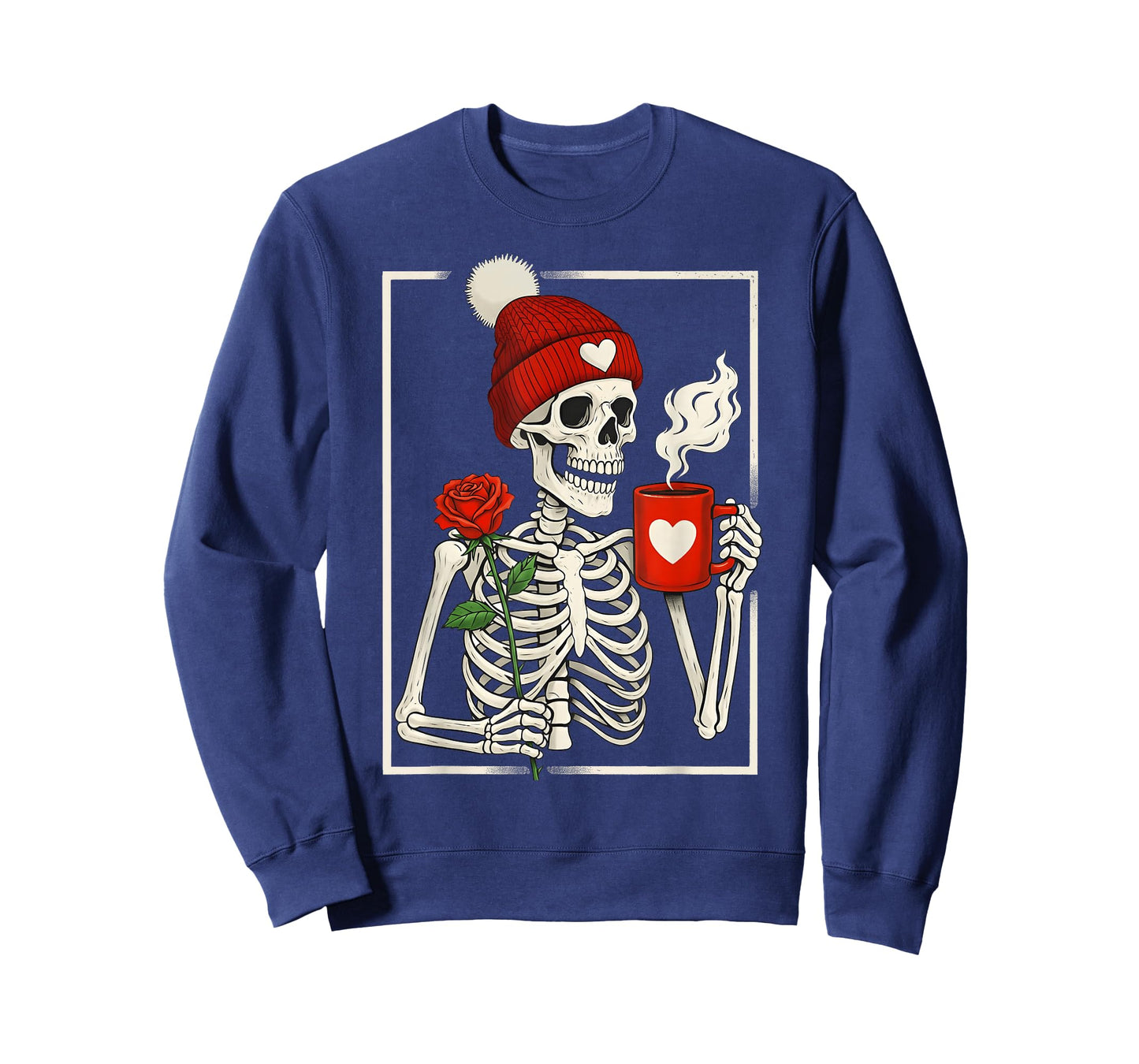 Anti Valentine Funny Skeleton Coffee Girl Women Kid T-Shirt