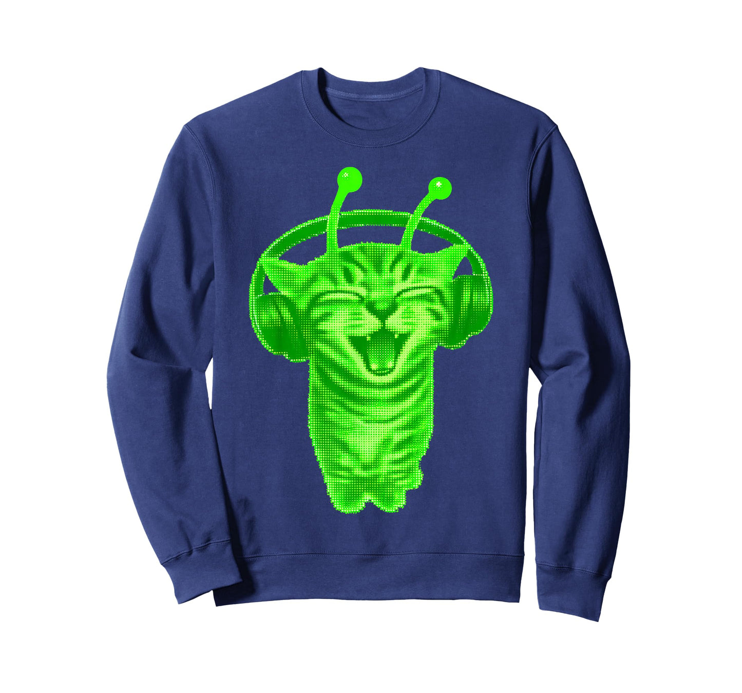 Y2K Alien Cat Meme Retro Silly Cat Vintage Space Kitty Funny T-Shirt
