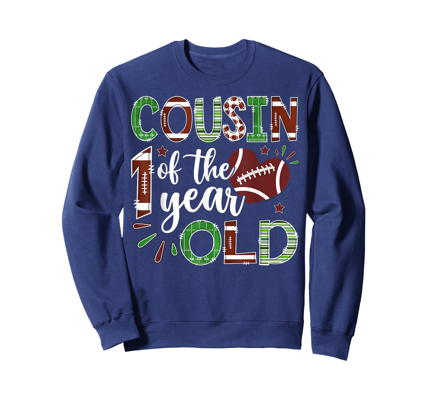 Cousin of The 1 Year Old Football First Birthday Boy T-Shirt