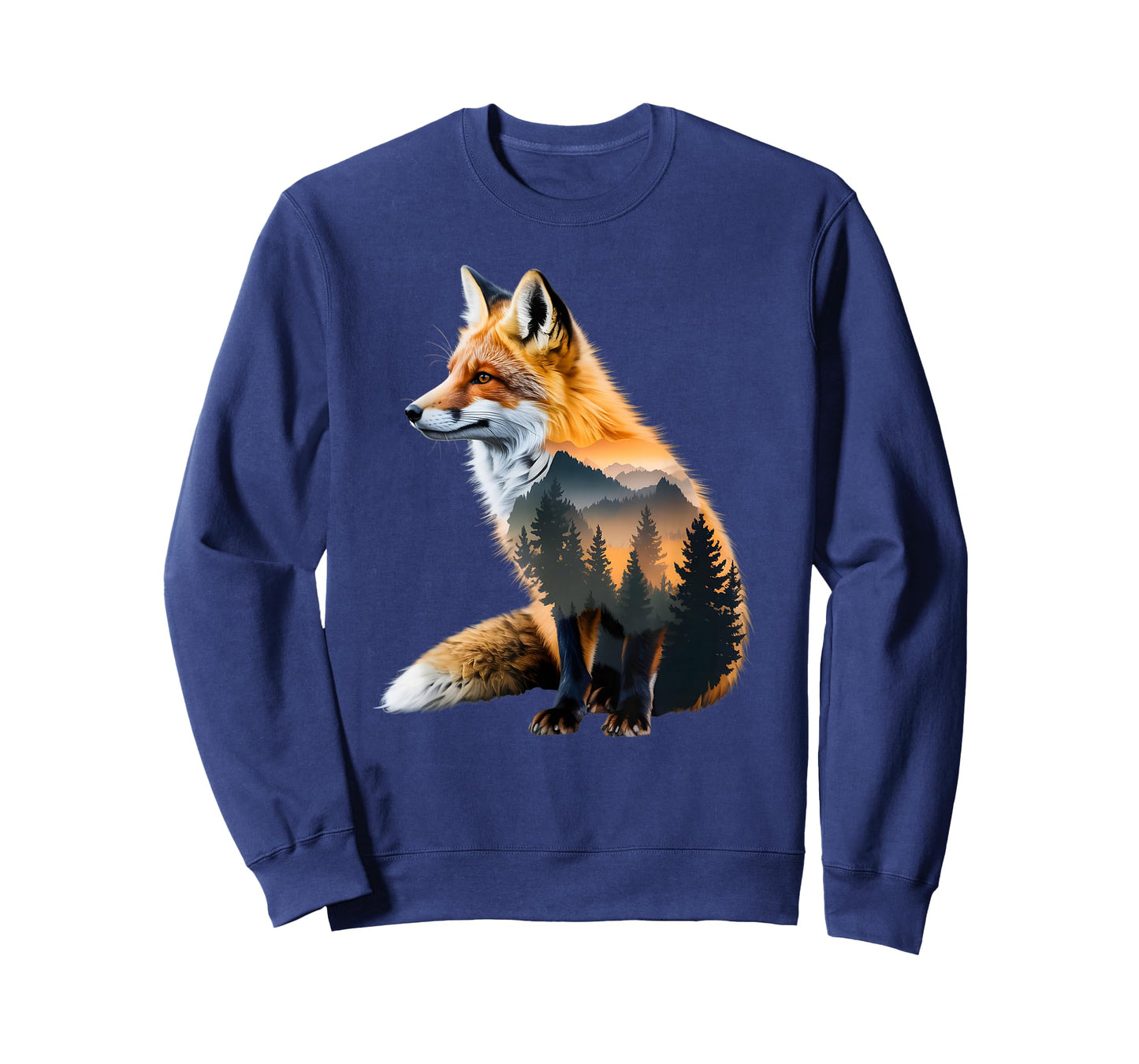 Fox Forest Nature Lover Mountains Hiking Camping Bushcraft T-Shirt