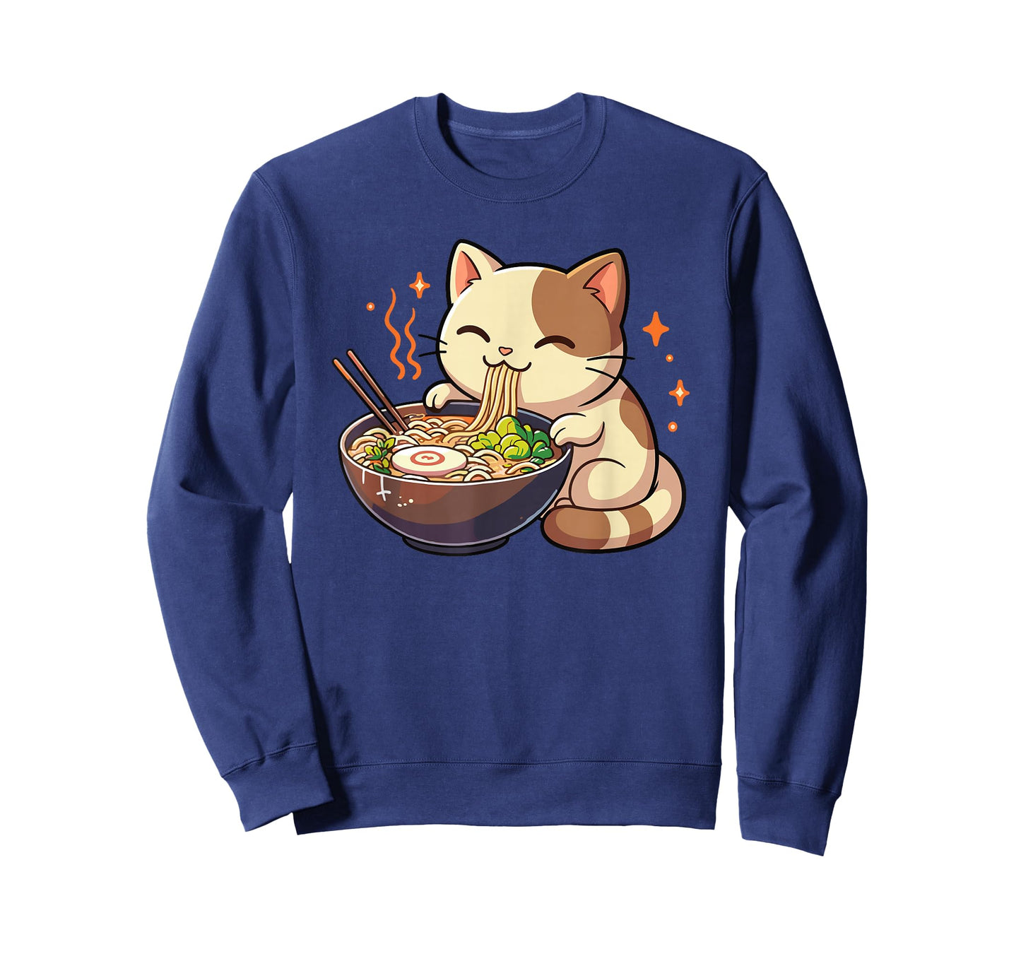 Cat with Noodles Ramen Kawaii Cat T-Shirt