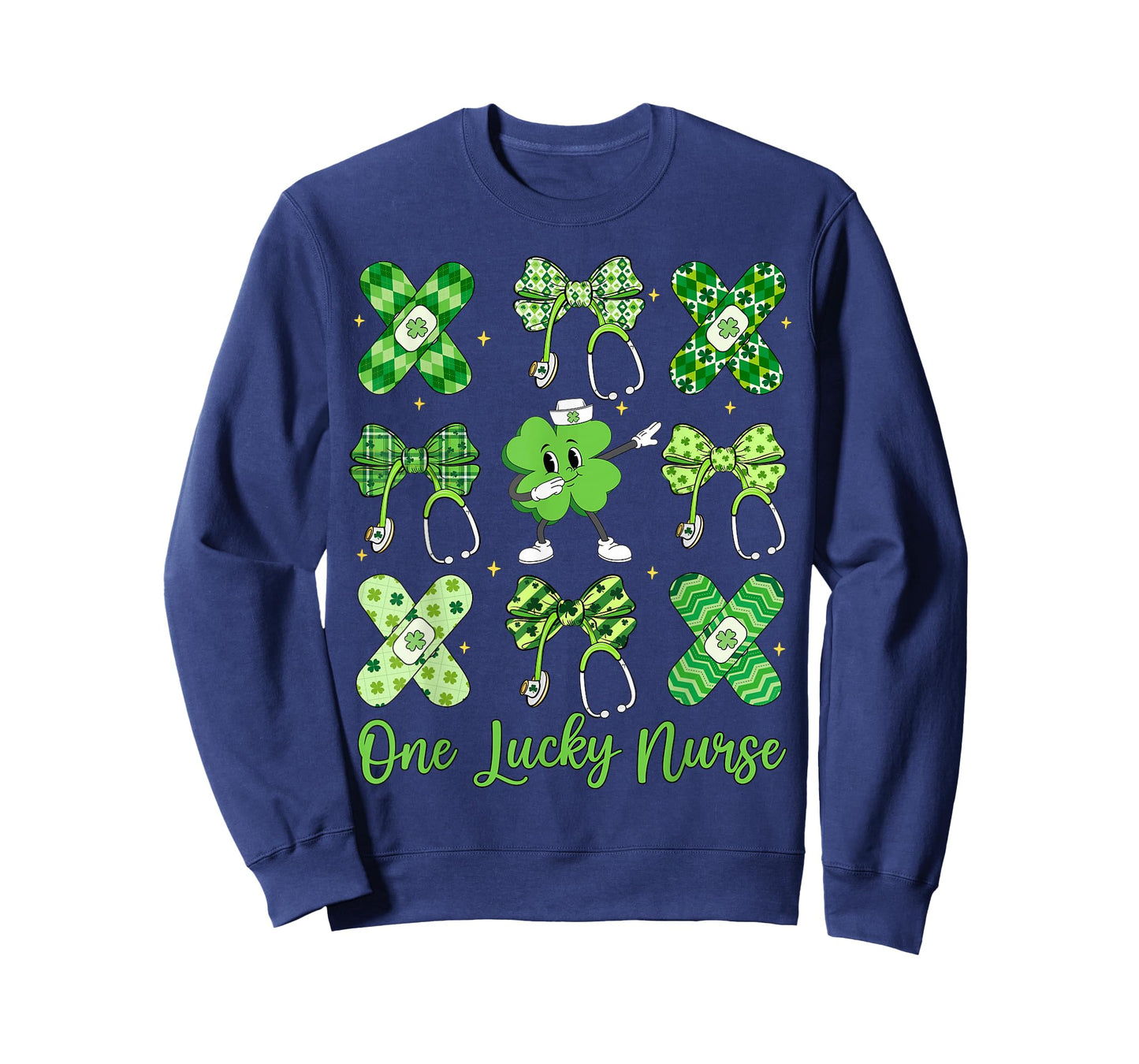 One Lucky Nurse Happy St Patrick's Day Shamrock Coquette T-Shirt