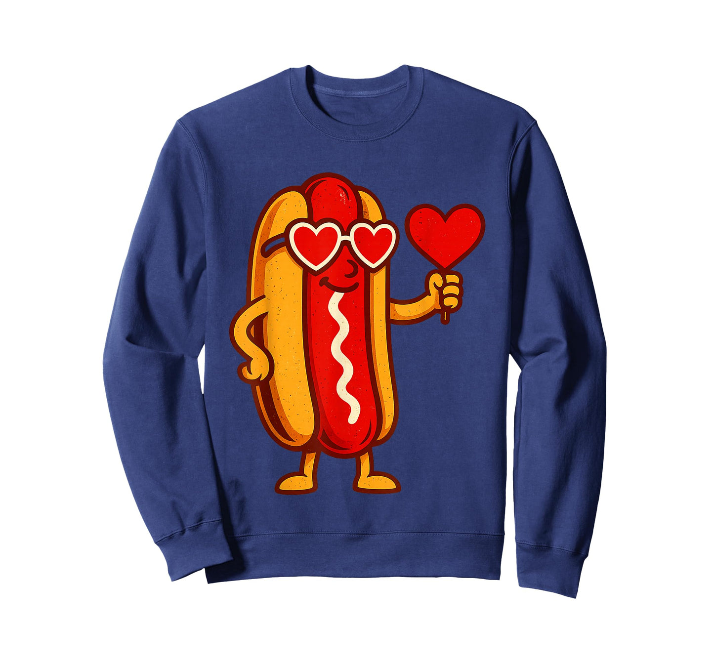 Heart Hot Dog Cute Sausage Bun Valentines Day Food Lover T-Shirt