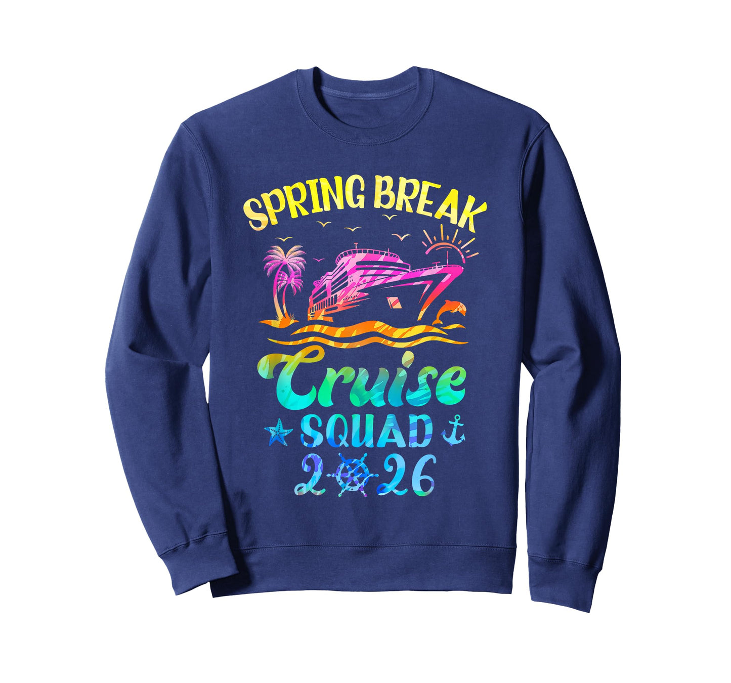 Spring Break Cruise Squad 2026 Family Trip Vacation Matching T-Shirt