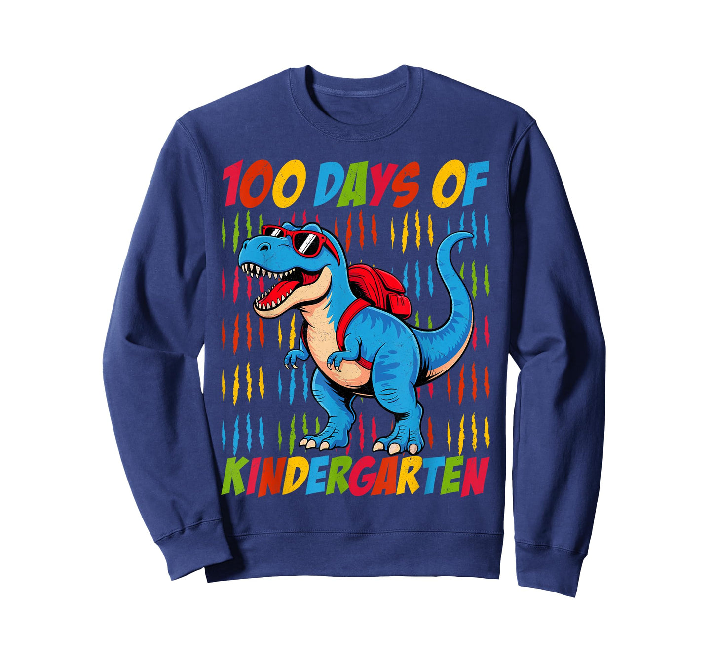 100 Days of Kindergarten Trex Dinosaur Kids Boys School T-Shirt