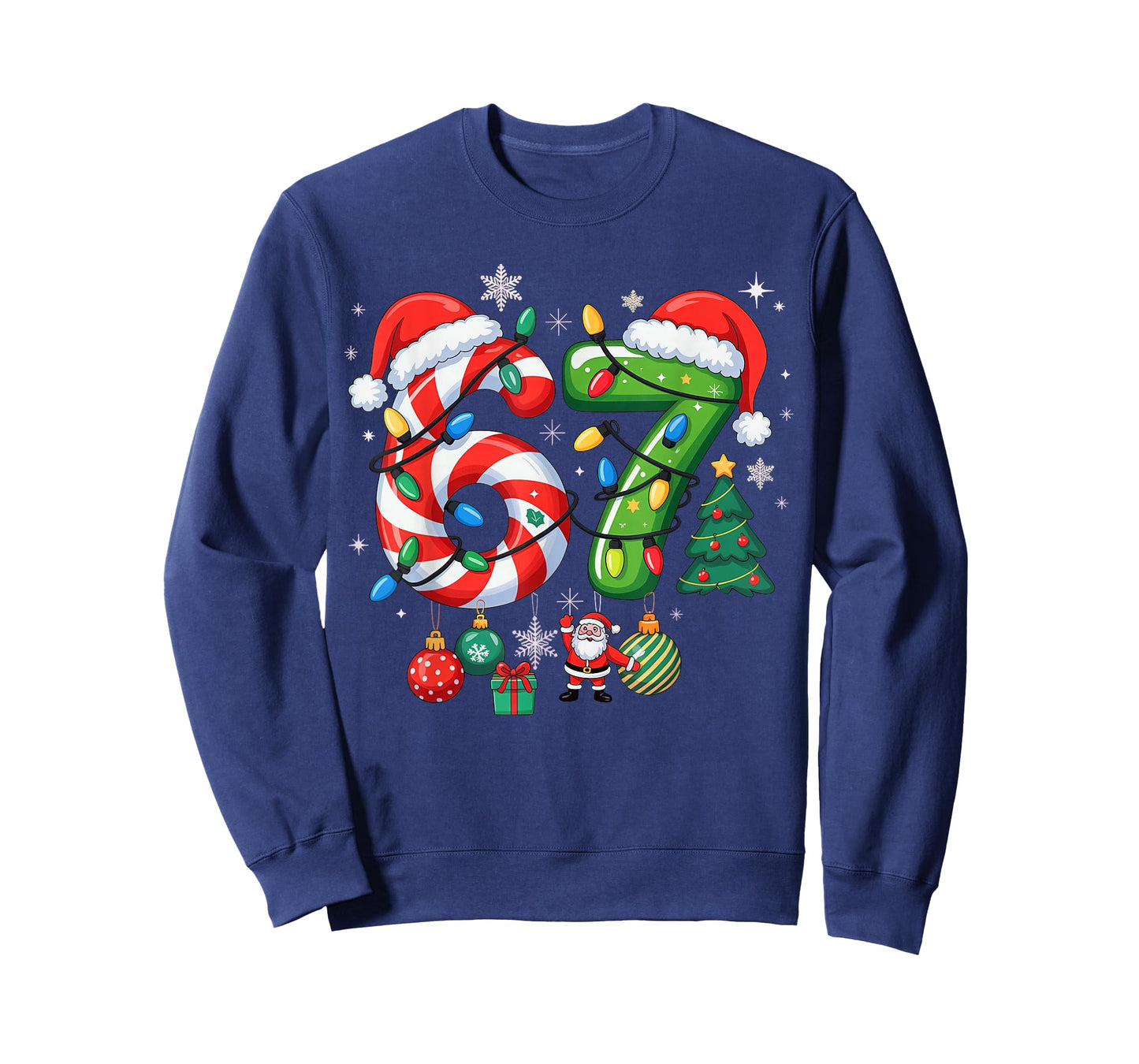 Meme 6 7 Christmas Matching Outfit Six Seven Trendy T-Shirt