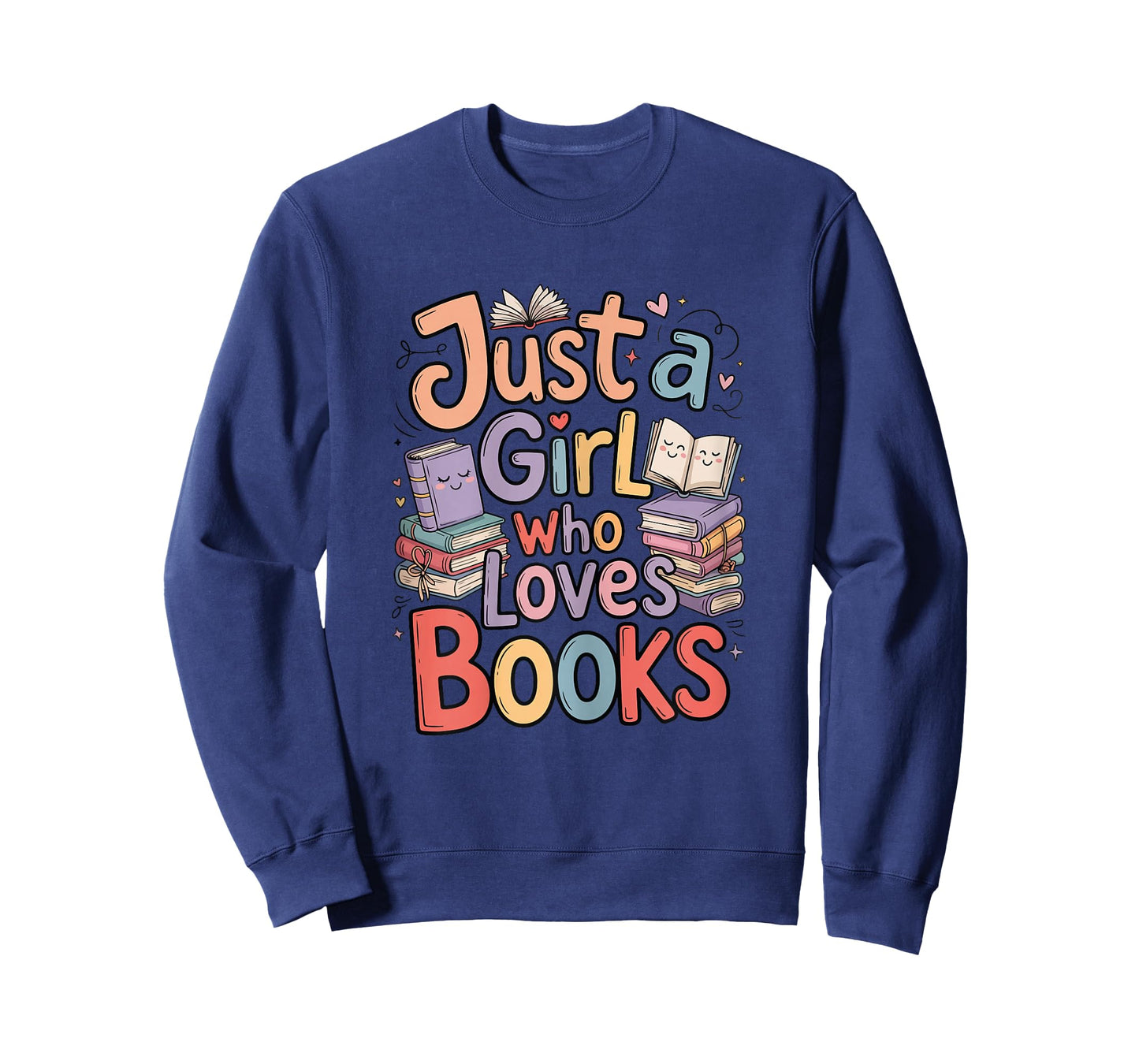 Just a Girl Who Loves Books Bookish Readers Book Lover Girls T-Shirt