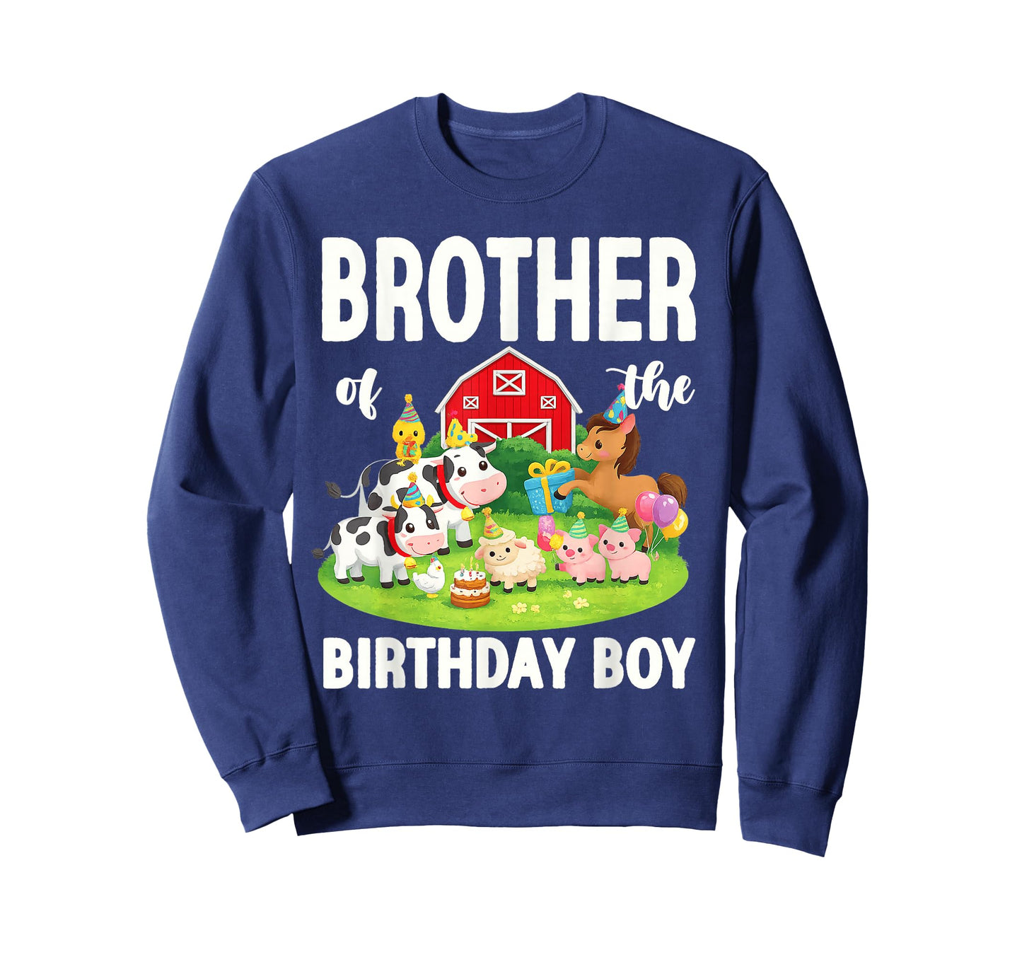 Brother of The Birthday Boy Farm Animal Bday Party T-Shirt