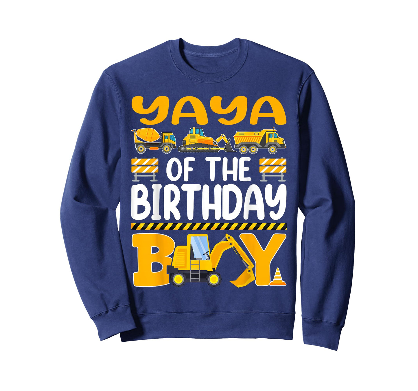 Yaya of The Birthday Boy Construction Birthday Party T-Shirt