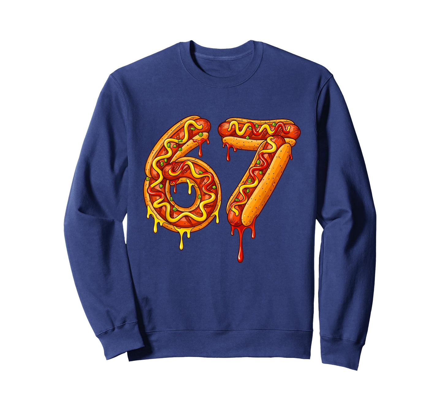 6 7 Meme Matching Hot Dogs 67 Pajamas Kids Six Seven Boys T-Shirt