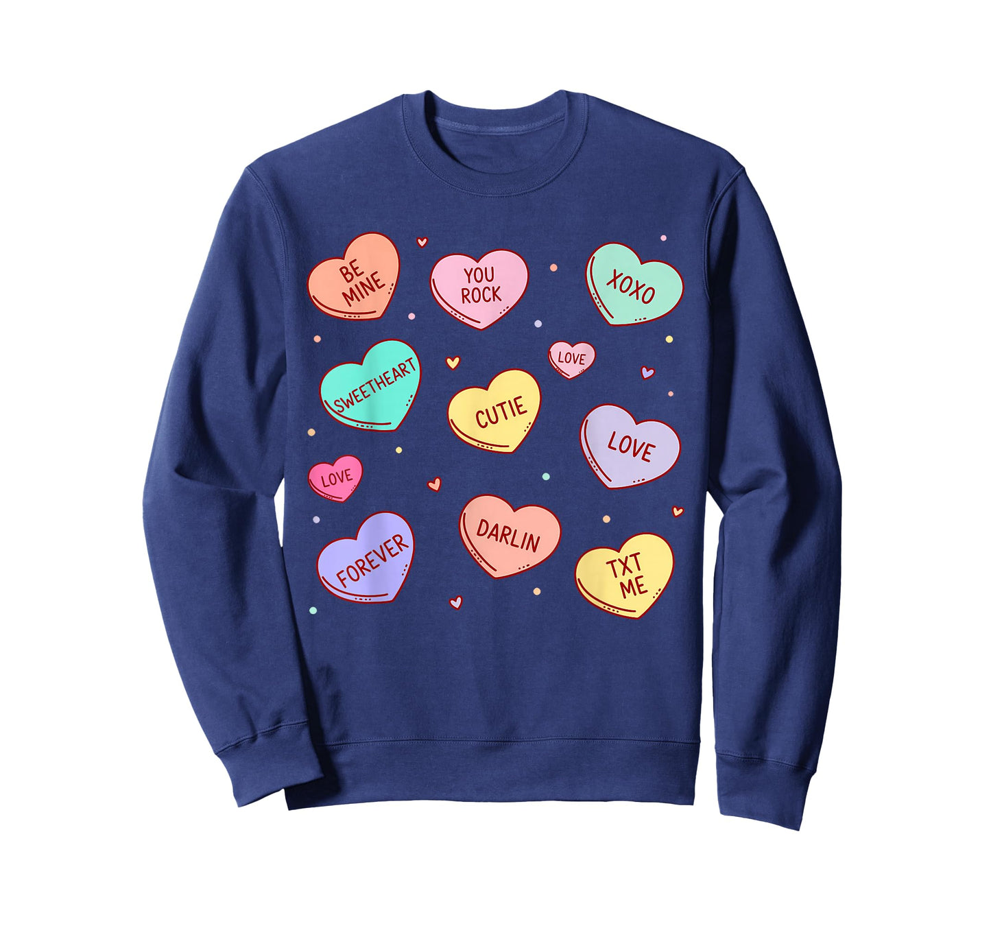 Candy Heart Love Valentines Day for Men Women Teachers Kids T-Shirt