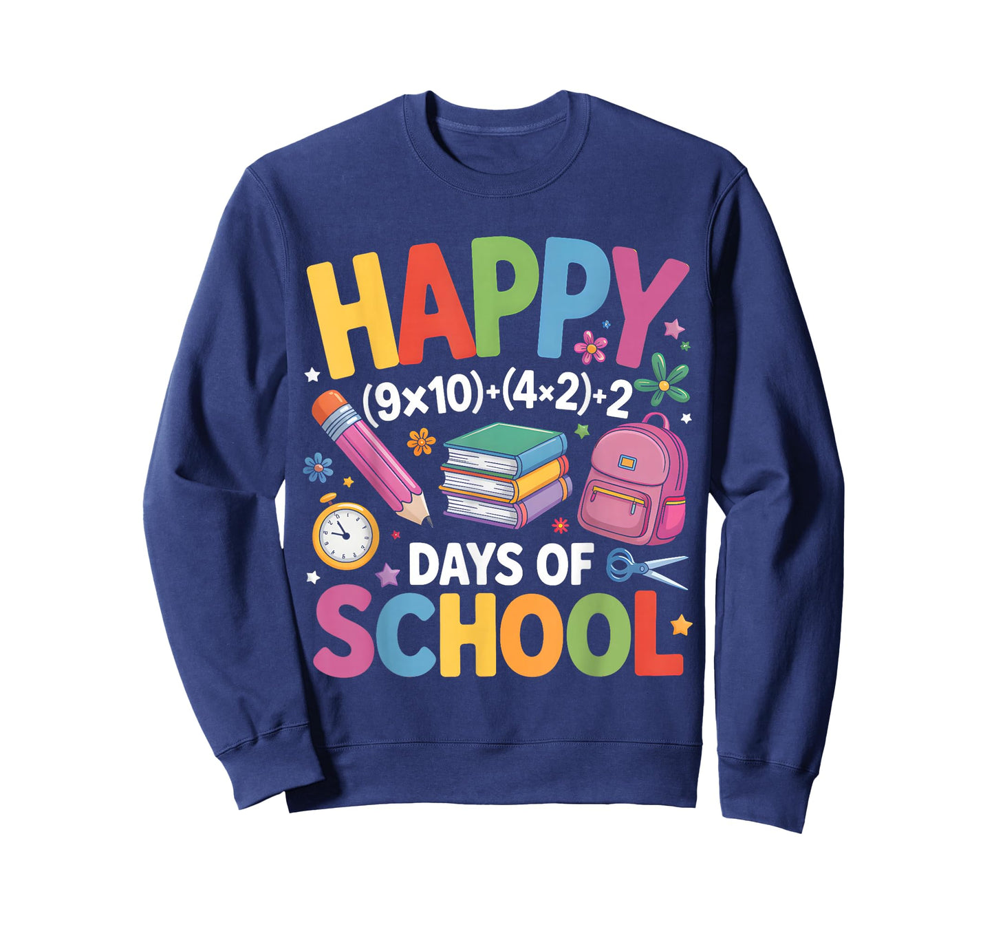 Happy 100 Days School Math Equation 100th Day of School Kids T-Shirt