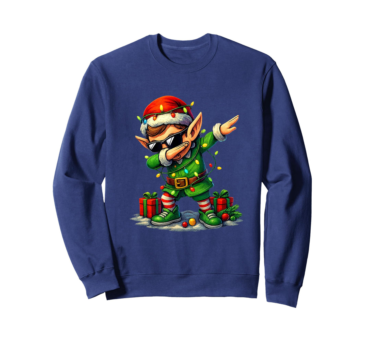 Christmas Elf Dabbing Dance Dab Xmas Pajamas Boys Girls Kids T-Shirt