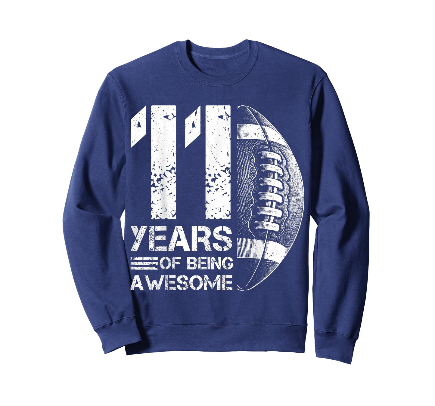 11th Birthday Retro American Football 11 Years Old Boy Girl T-Shirt