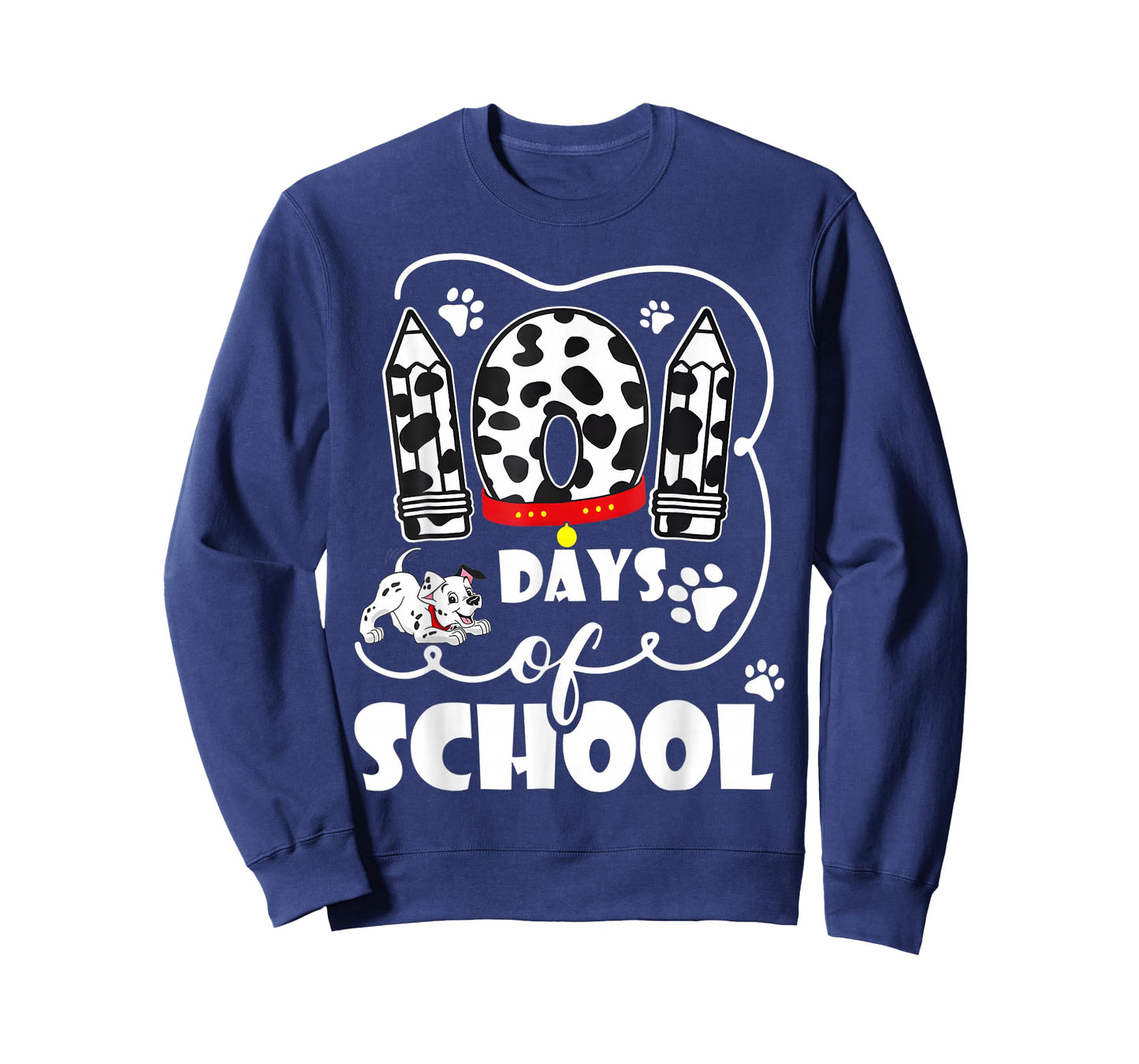 100 Days of School Dalmatian Dog Kids 100 Days Smarter T-Shirt