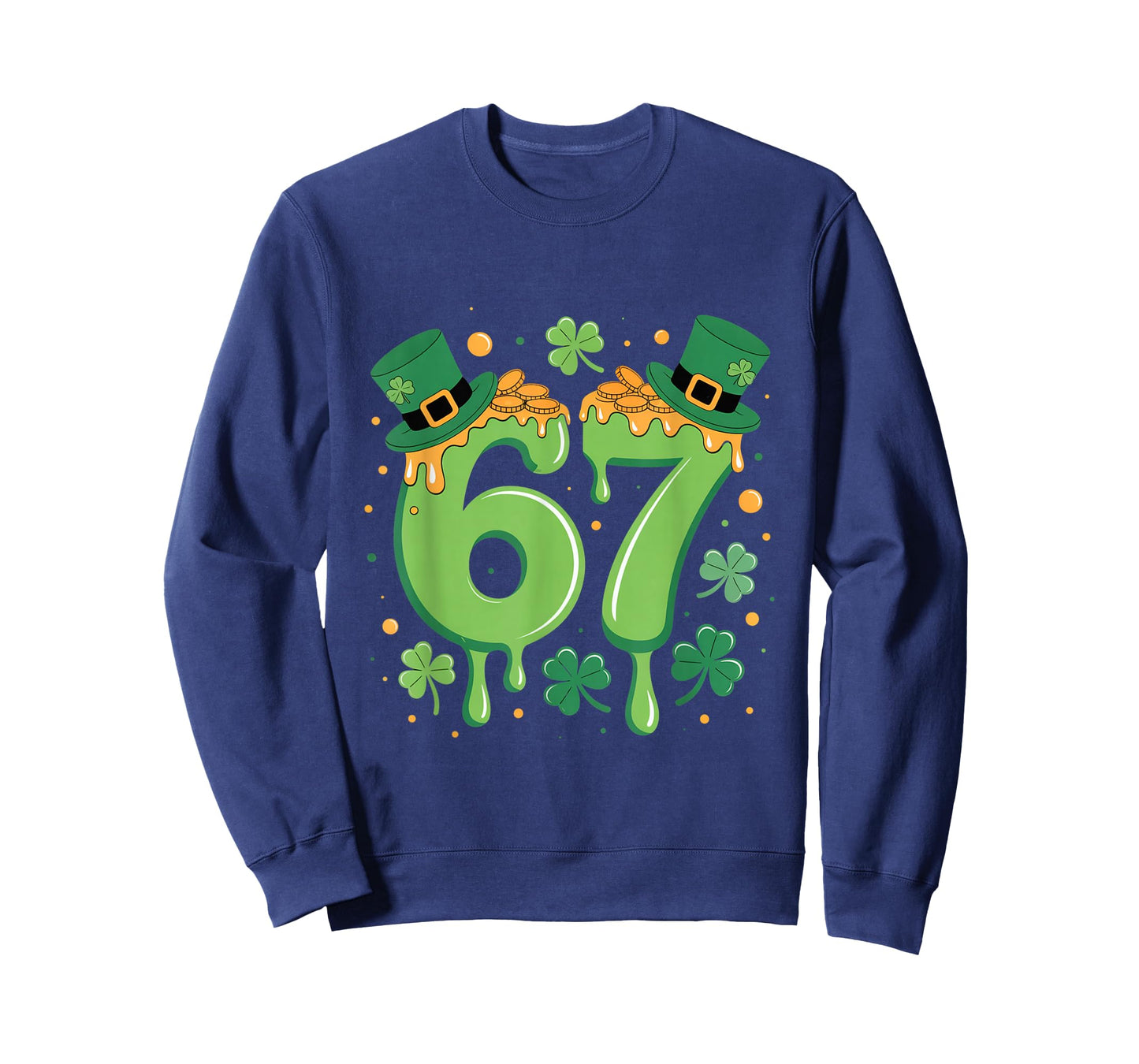 Six Seven St Patricks Day 67 6 7 Lucky Leprechaun Men Women T-Shirt