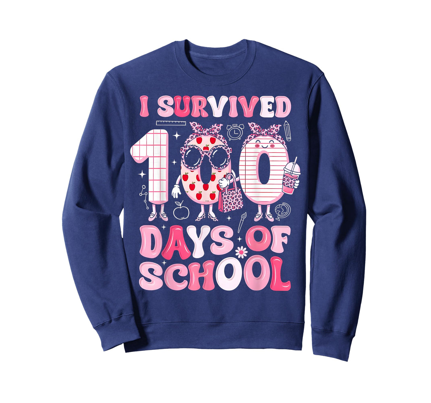 100 Days of School Girls Coquette Bow 100th Day of School T-Shirt