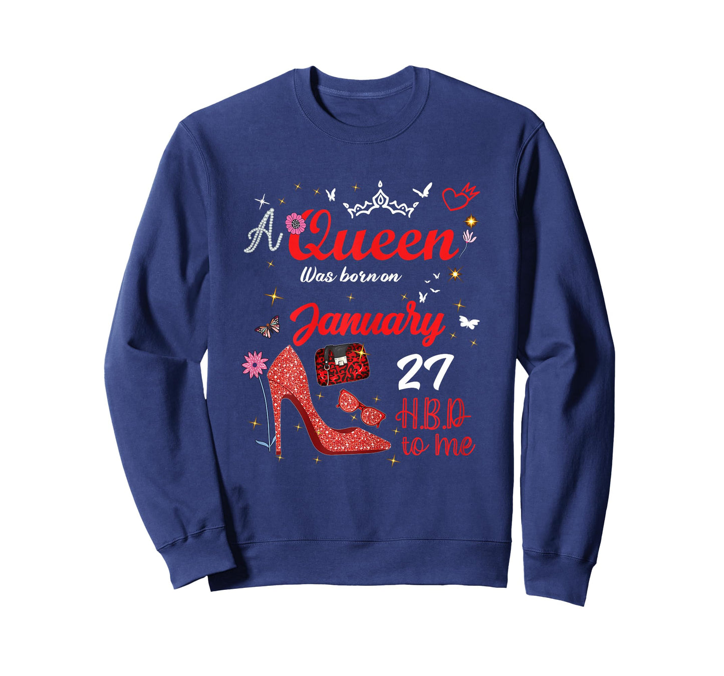 January 27 Birthday This Queen was Born on January 27th T-Shirt