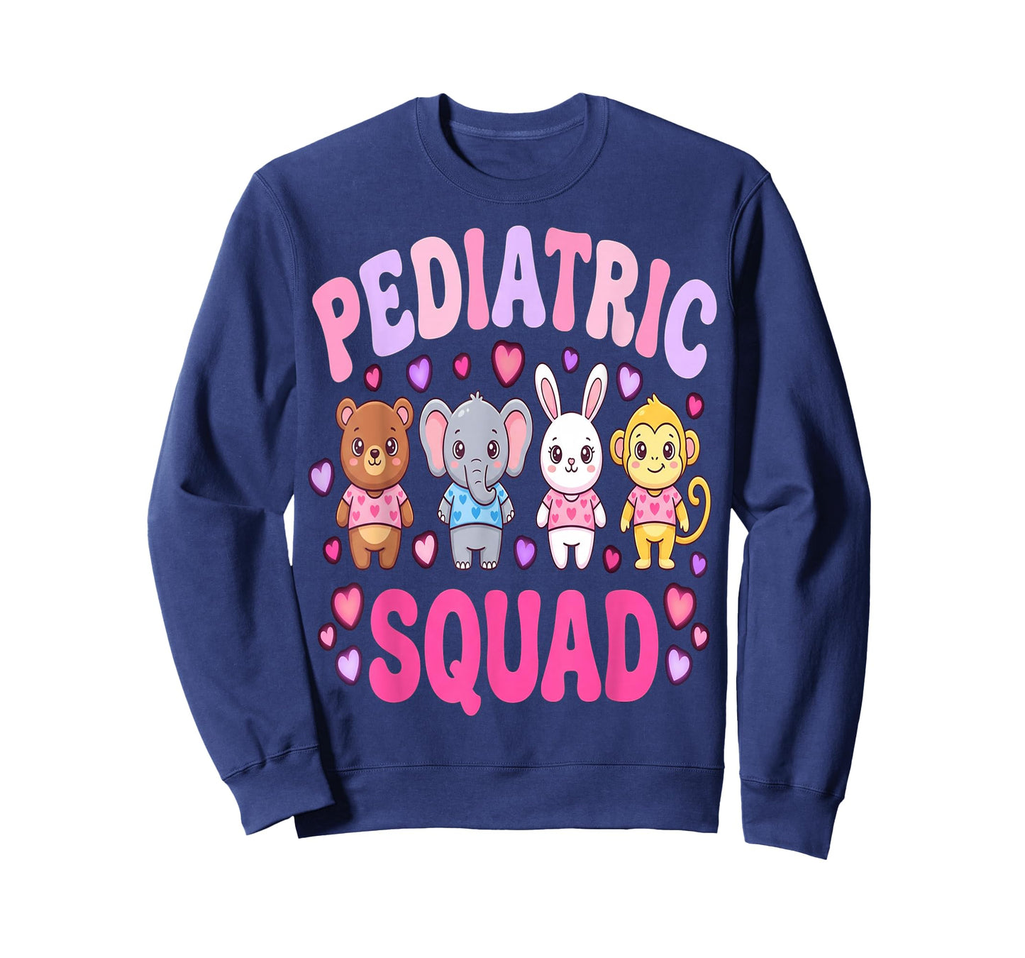 Nurses Heart Pediatric Valentines Peds Nurse Squad Nursing T-Shirt