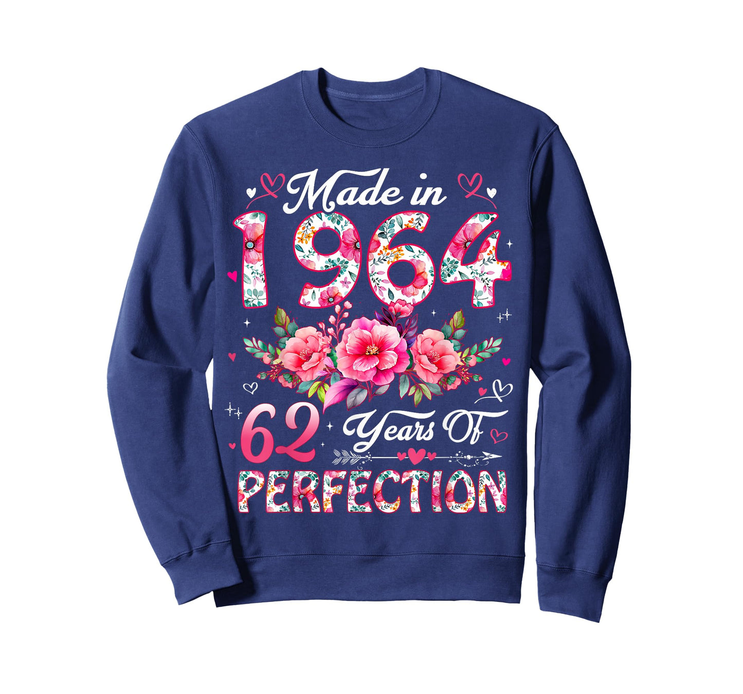 62 Year Old Made in 1964 Floral 62nd Birthday Women T-Shirt