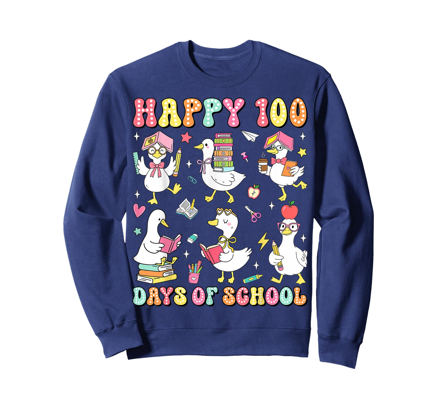 100 Days of Silly Gooses Funny 100th Day of School Teacher T-Shirt