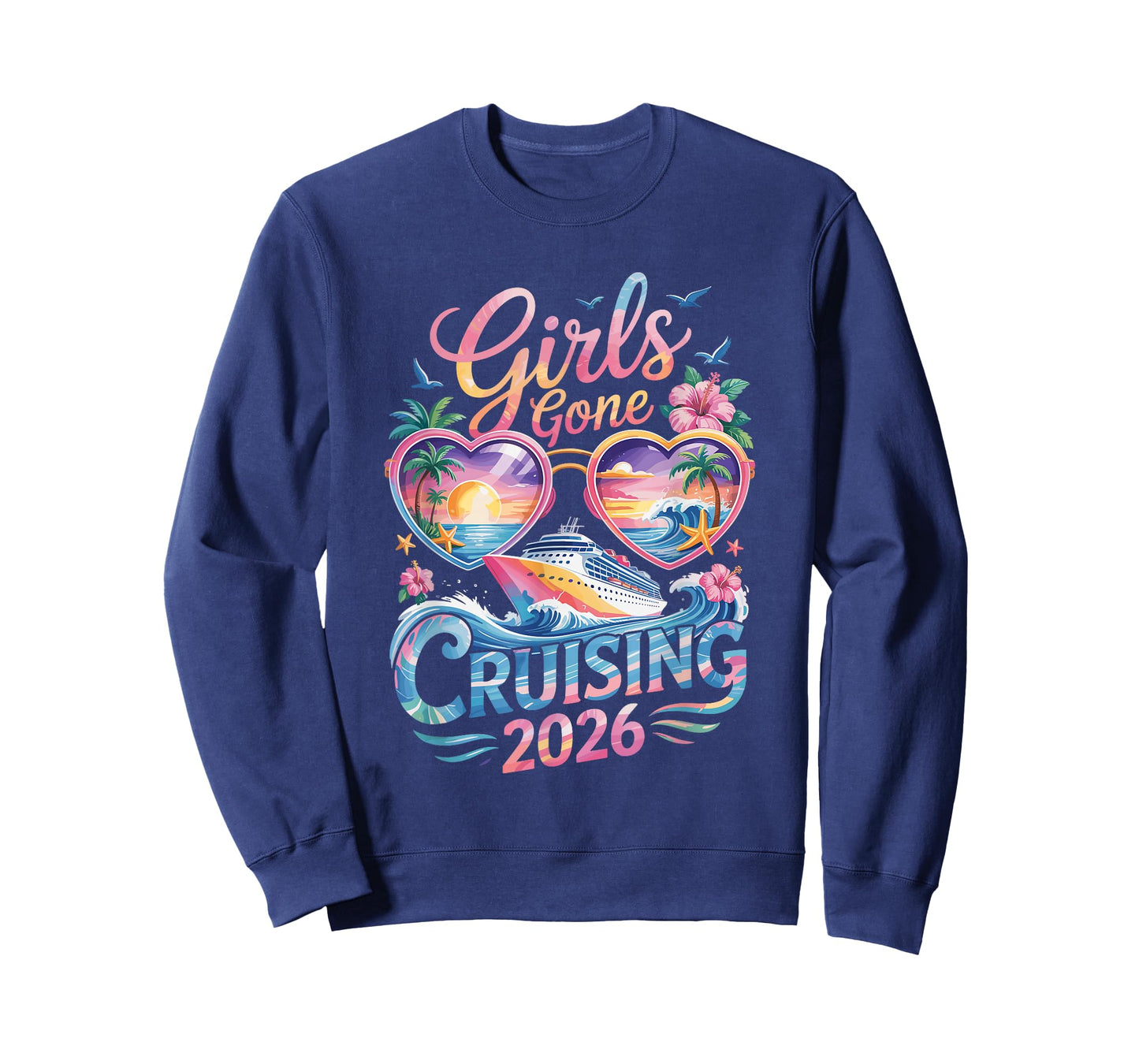 Besties Cruise Trip 2026 Nautical Vibes Girls T-Shirt