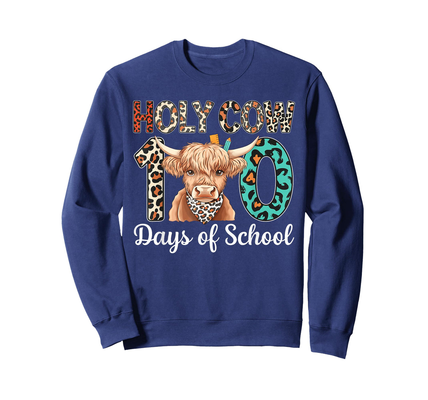Holy Cow 100 Days of School 100th Day Smarter Teacher Kids T-Shirt