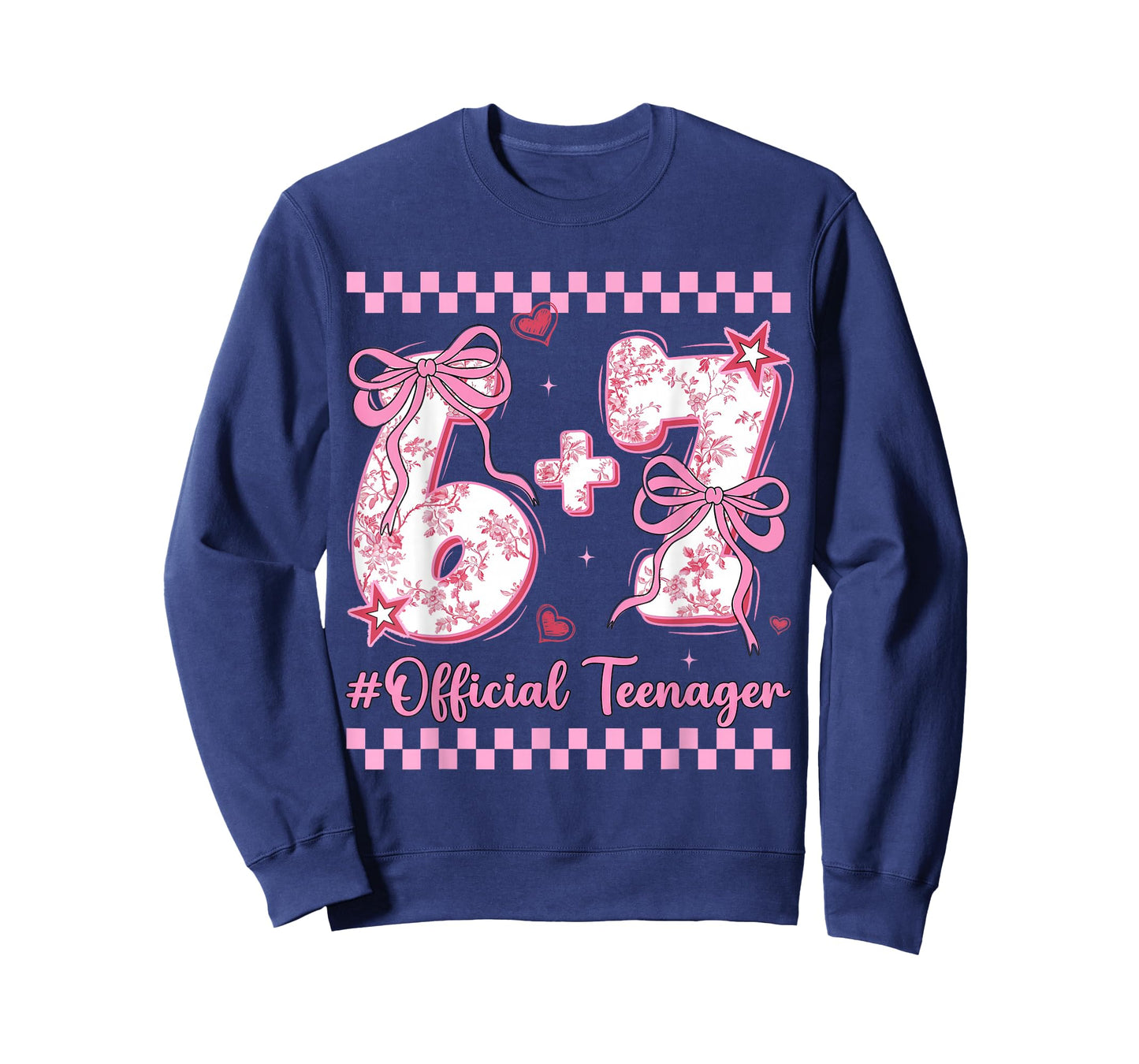 13th Birthday Girls 13 Years Official Teenager six Seven T-Shirt