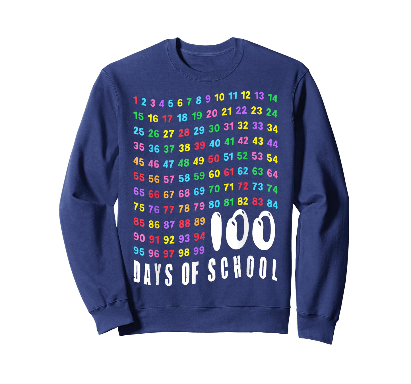 100th Day of School Math Teachers Kids Counting Numbers 100 T-Shirt
