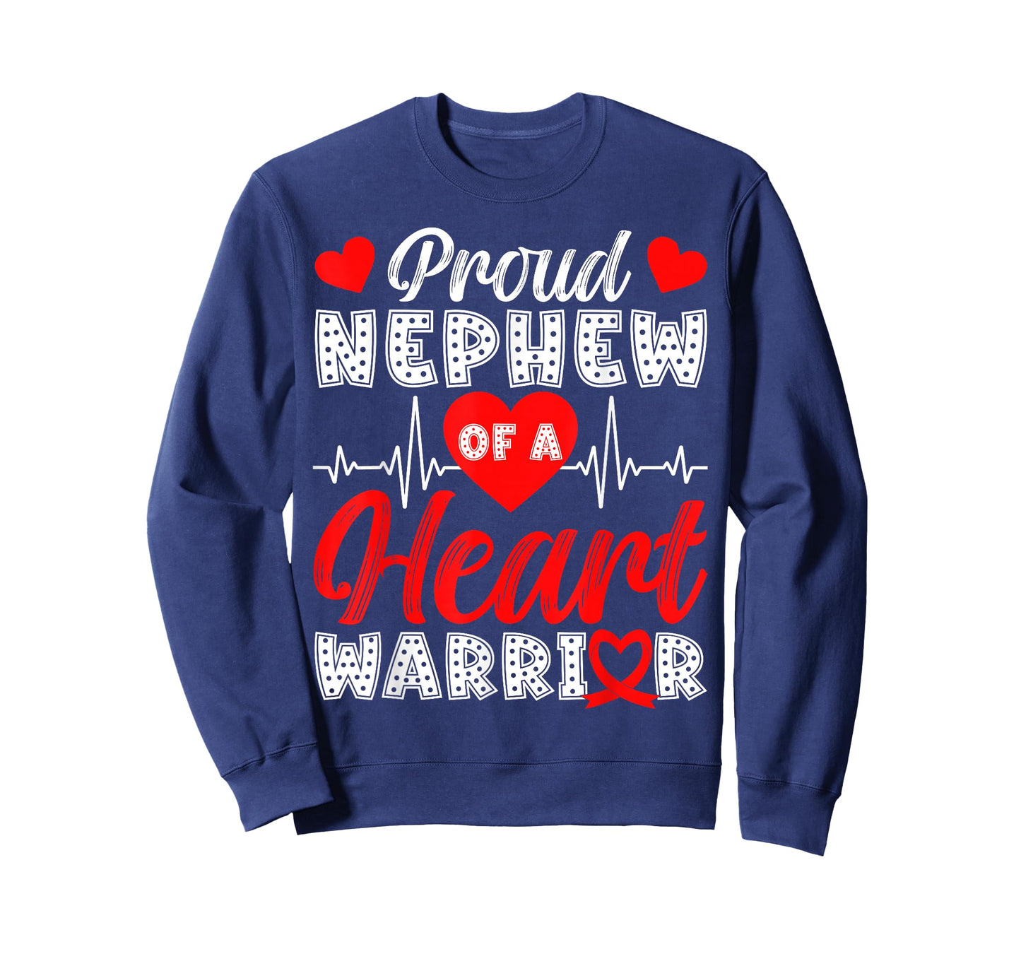 Proud Nephew of Heart Warrior Heart Disease Awareness T-Shirt