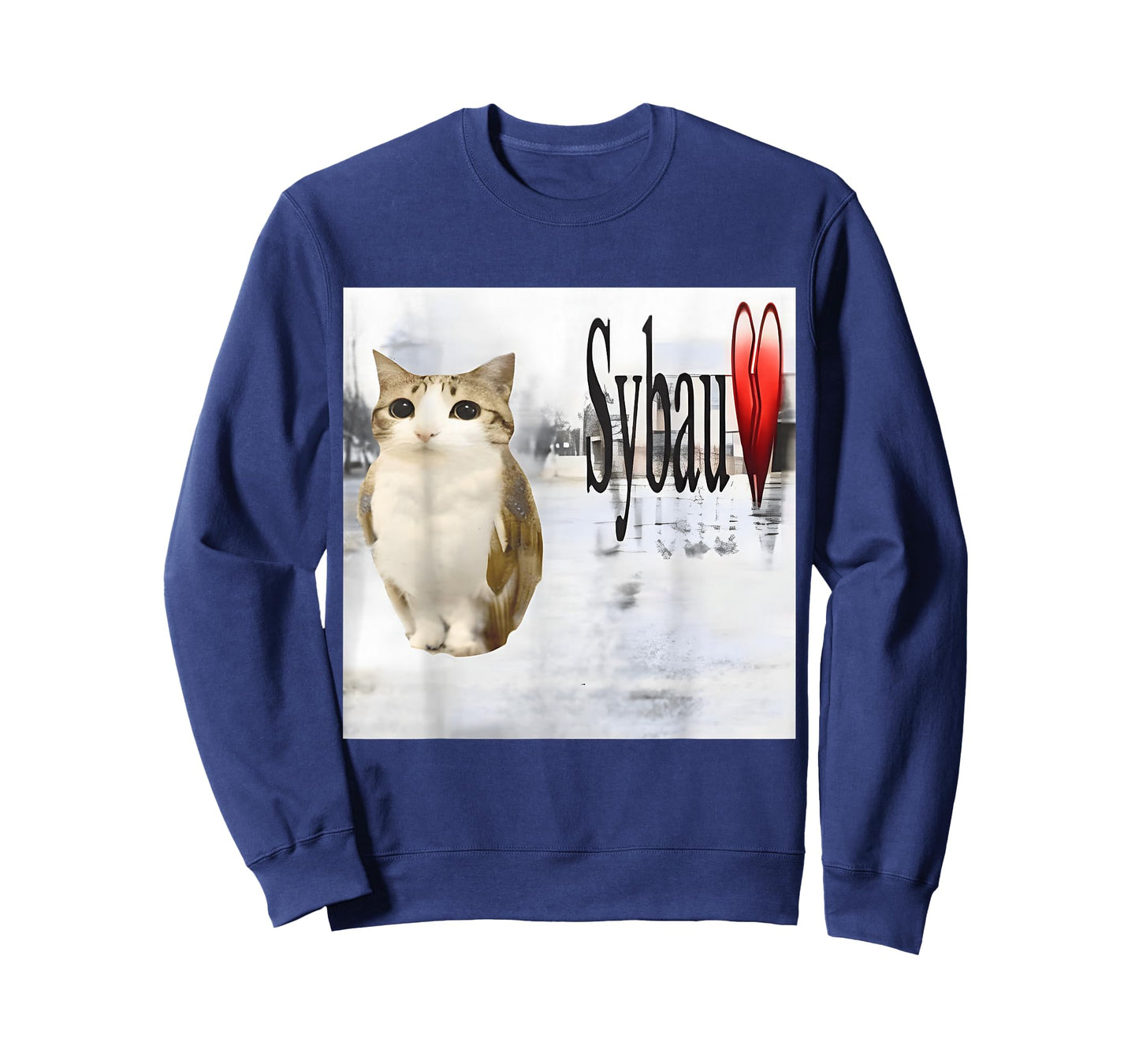 Sybau Cat Owl Silly Meme Stupid Brainrot Meowl Ai Meme T-Shirt