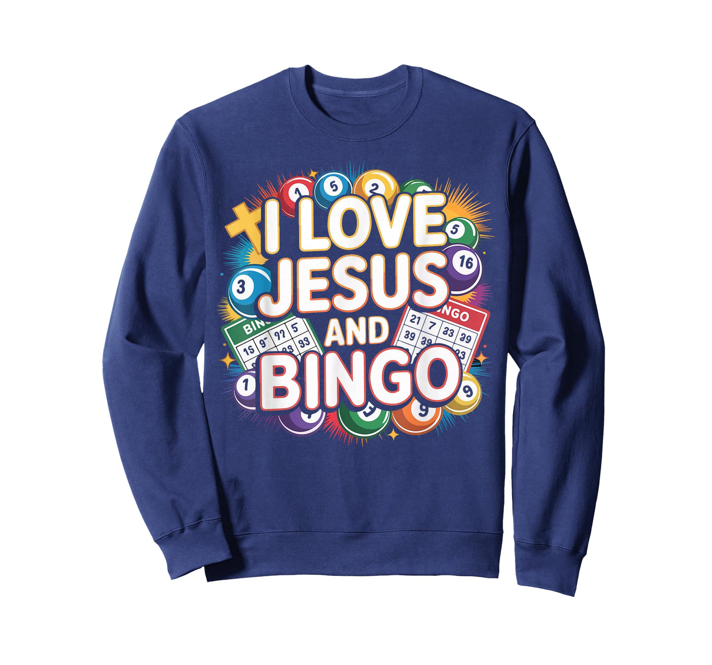 Bingo Player Jesus Faith Christian I Love Jesus and Bingo T-Shirt