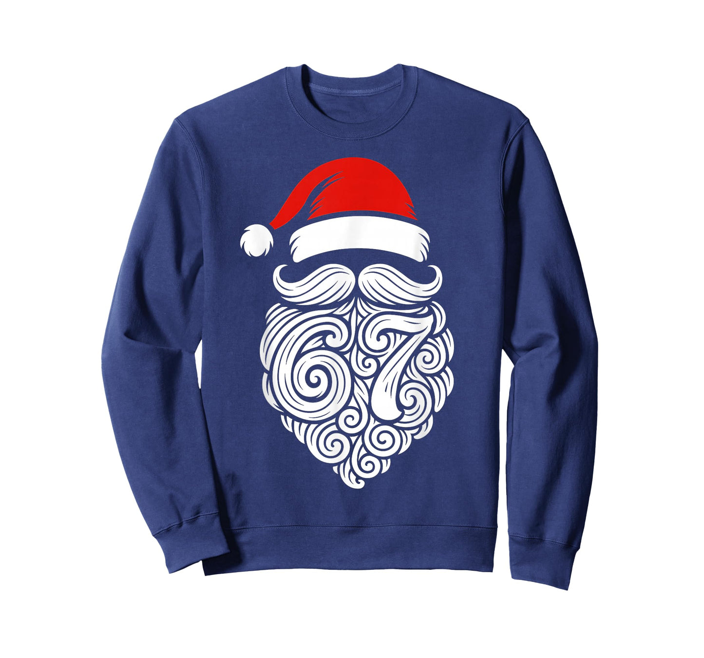 Funny Six Seven 6 7 Meme Santa Christmas Shirt Men Boys Teen T-Shirt