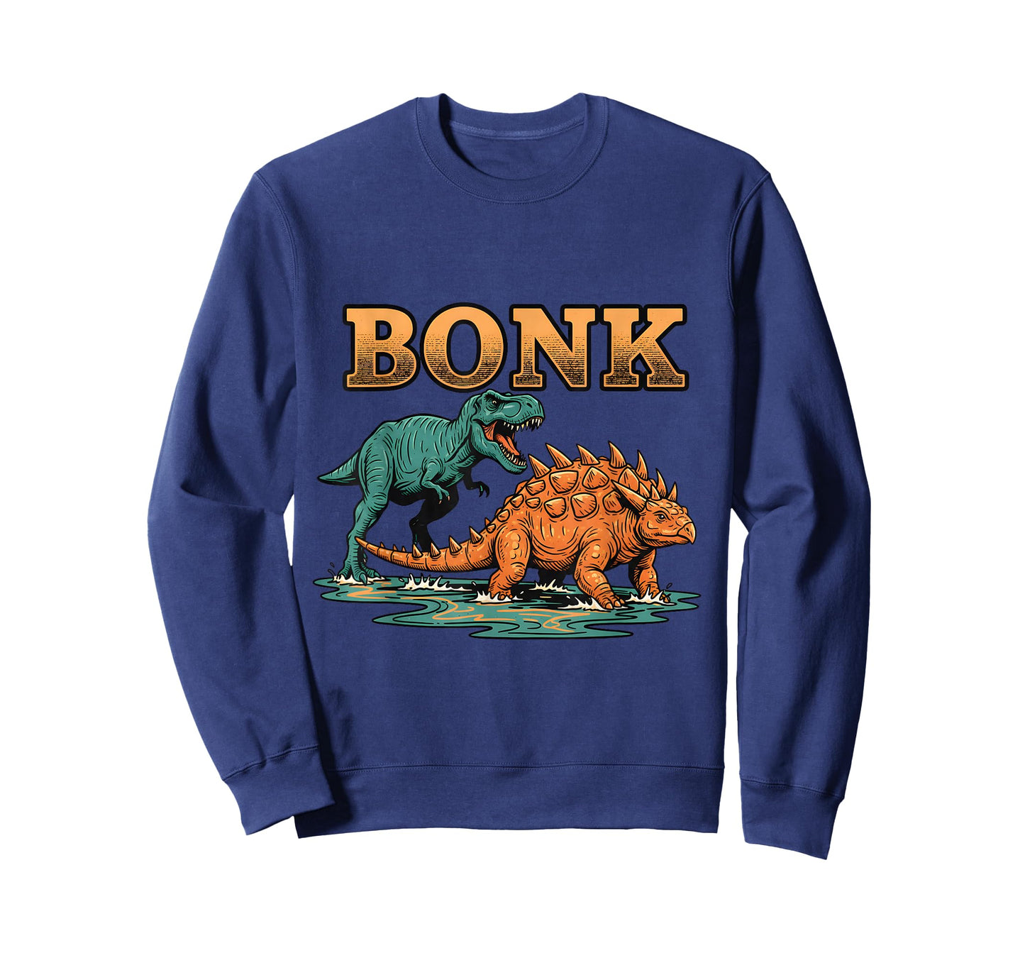 Bonk Dinosaur Funny Prehistoric Humor Design T-Shirt