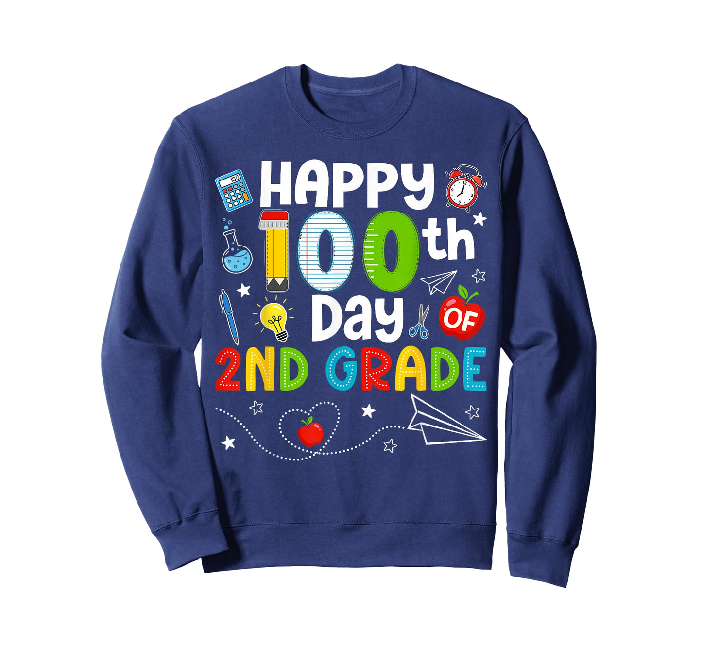 Happy 100th Day of 2nd Grade Teacher 100 Days of School Kids T-Shirt