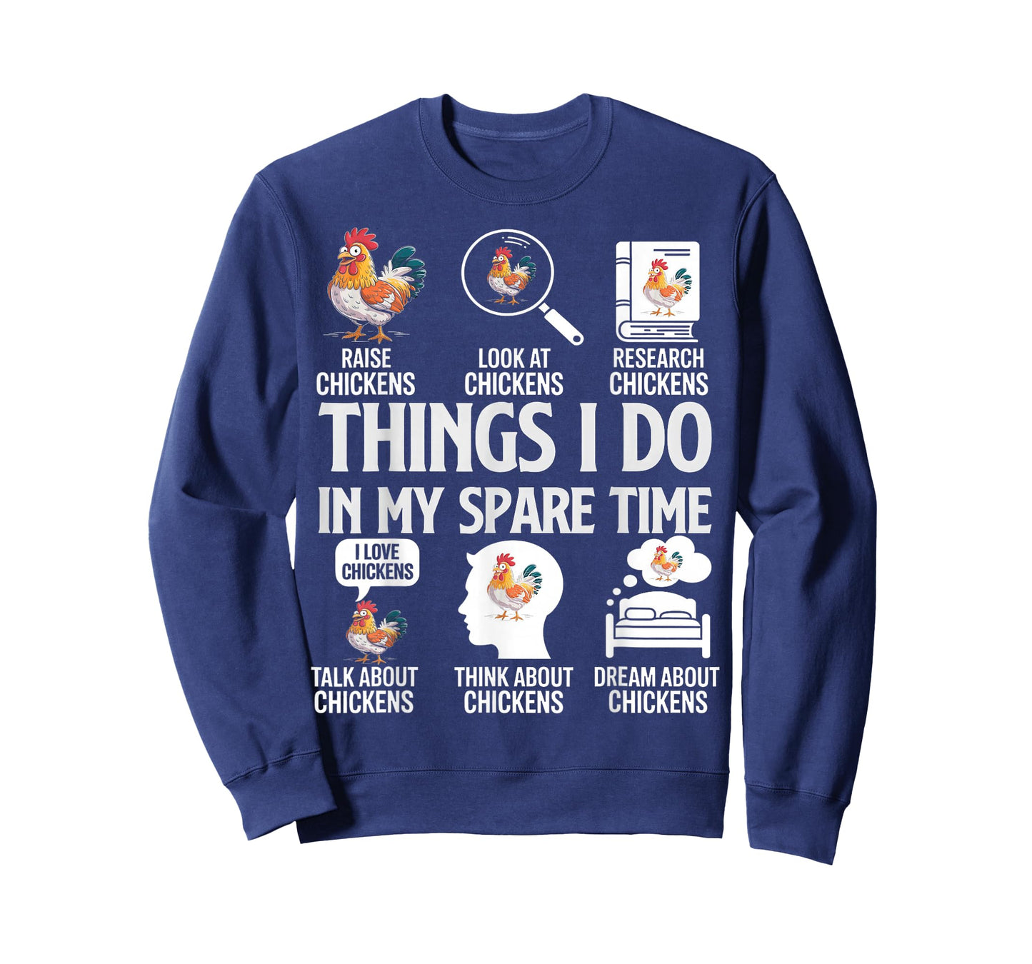 Funny Things I Do in My Spare Time Funny Farmar Farm Chicken T-Shirt