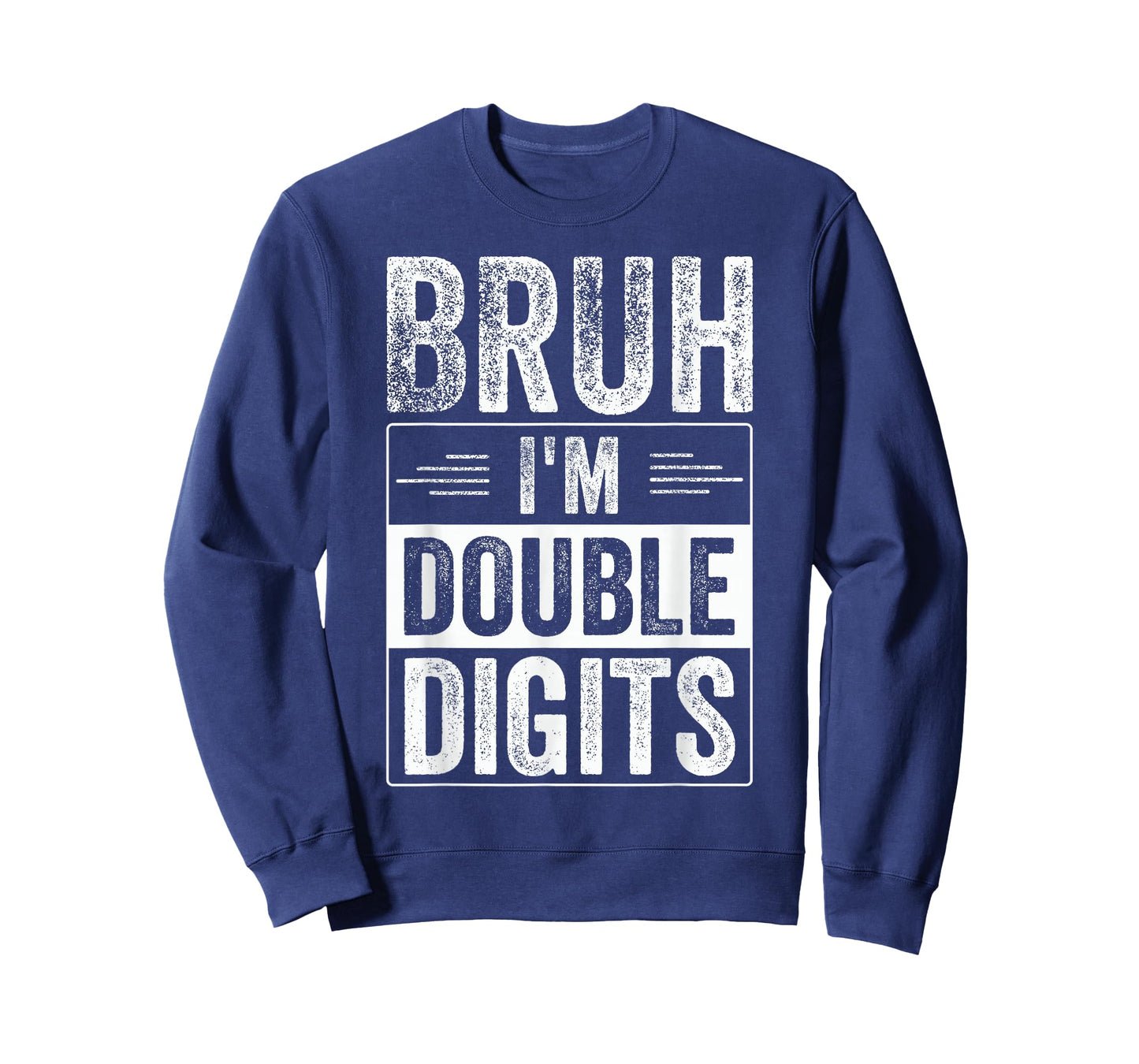 Funny Boy 10th Birthday Bruh I'm Double Digits 10 Year Old T-Shirt