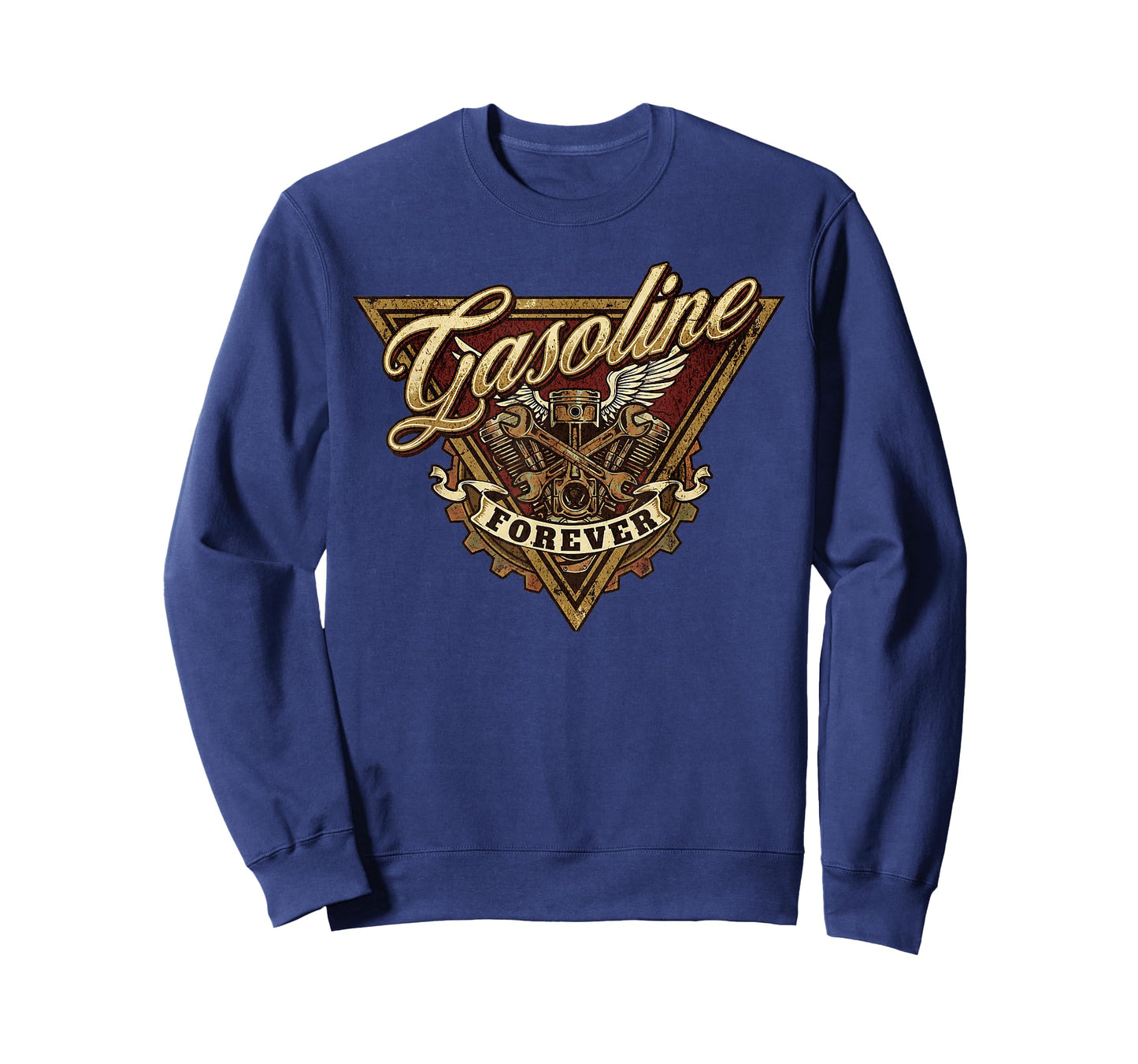 Retro Vintage Gasoline Forever T-Shirt Mens Car Mechanic T-Shirt