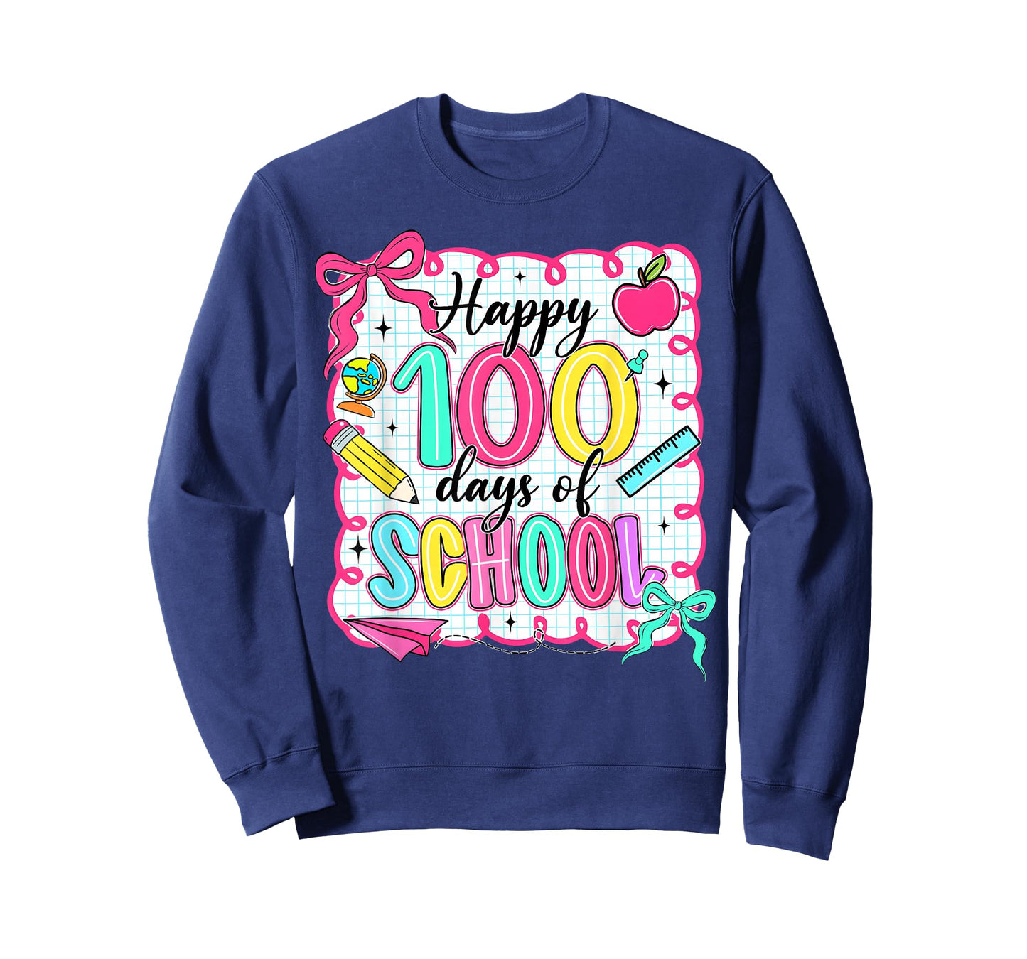 Happy 100 Days of School Cute School Teacher Kids T-Shirt