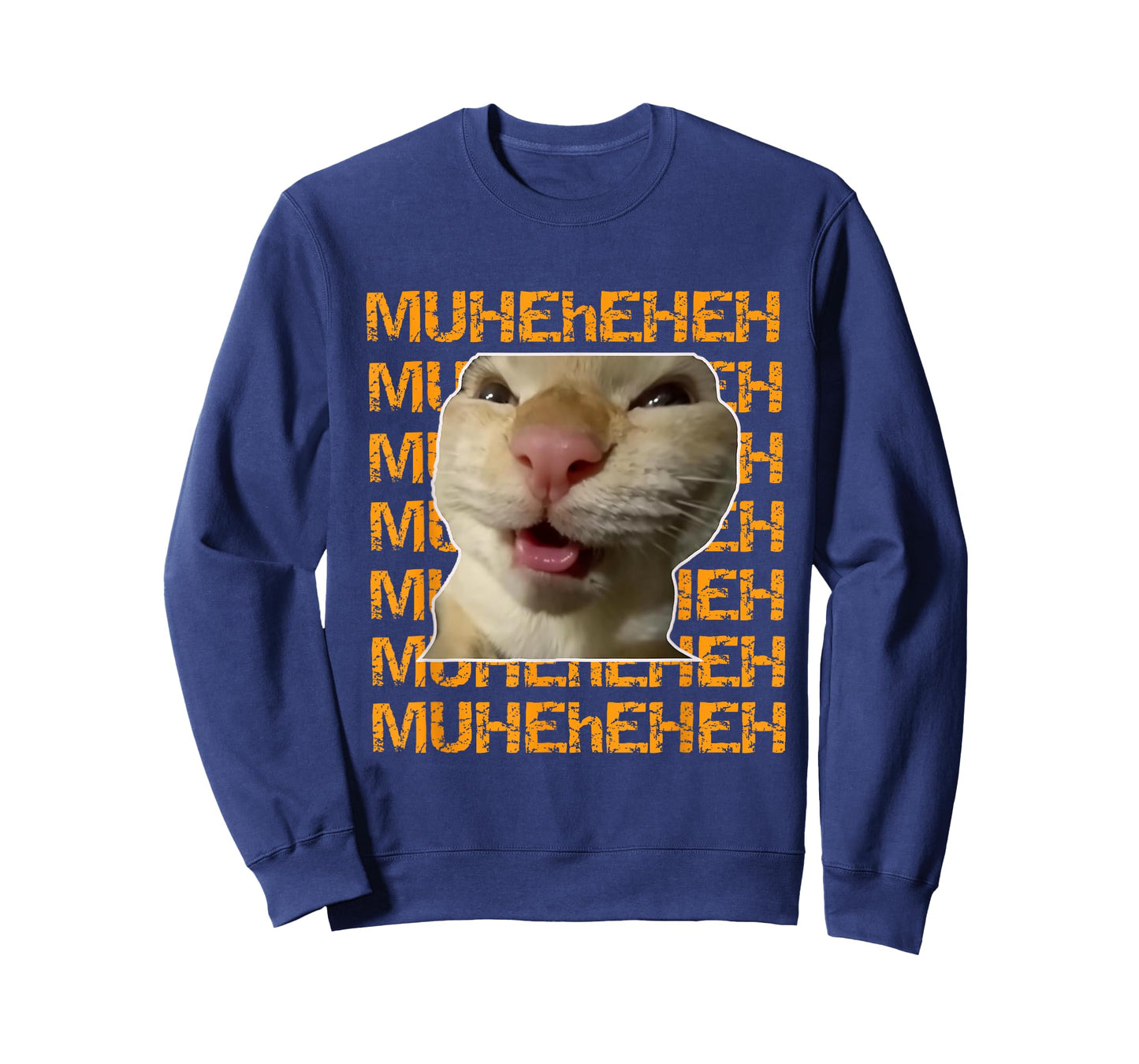 Funny Laughing Cat Meme Design Muheheheh Muhehehe Muheheh T-Shirt