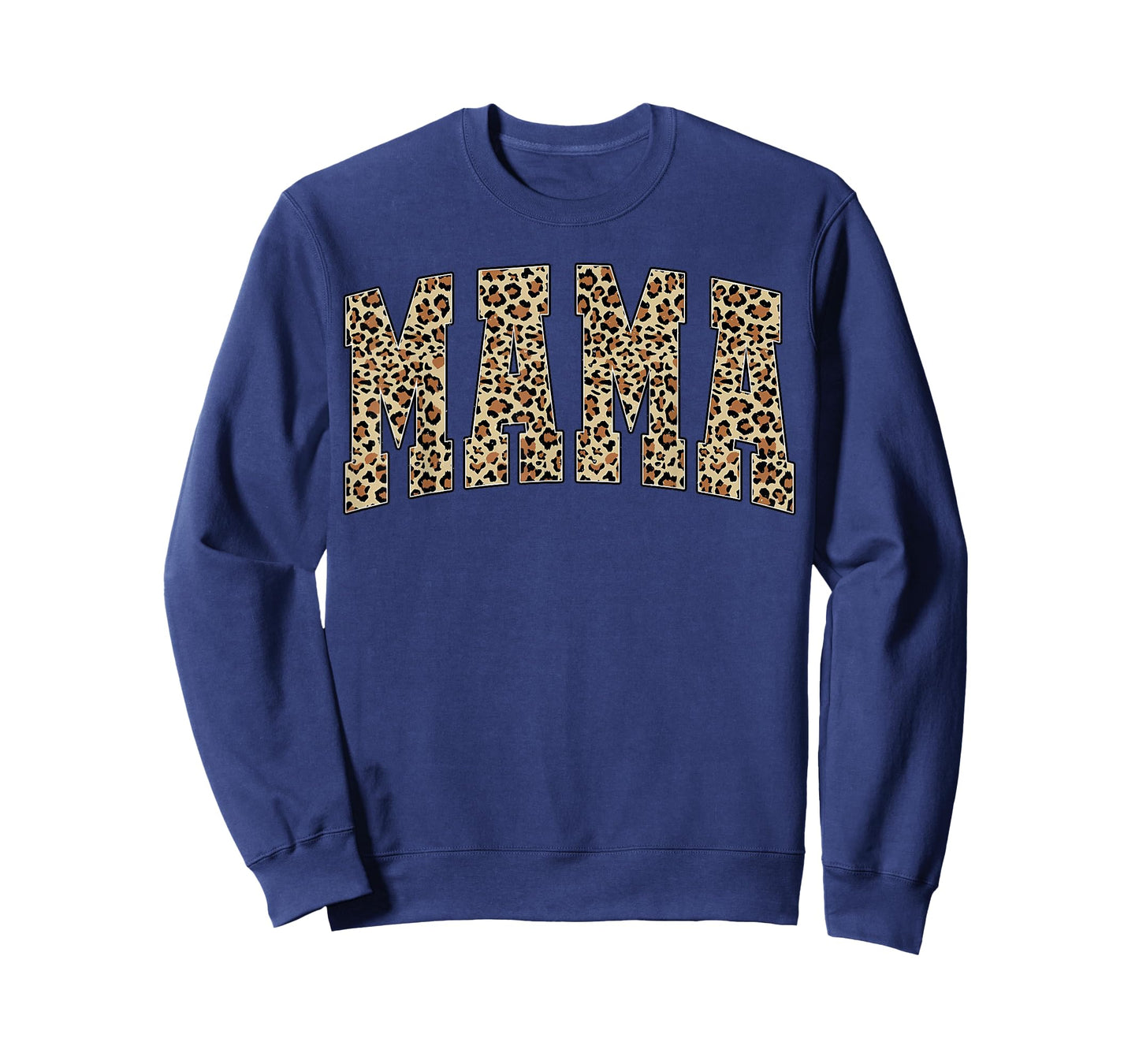 Retro Varsity Mama Mom Leopard Cheetah Mother's Day T-Shirt