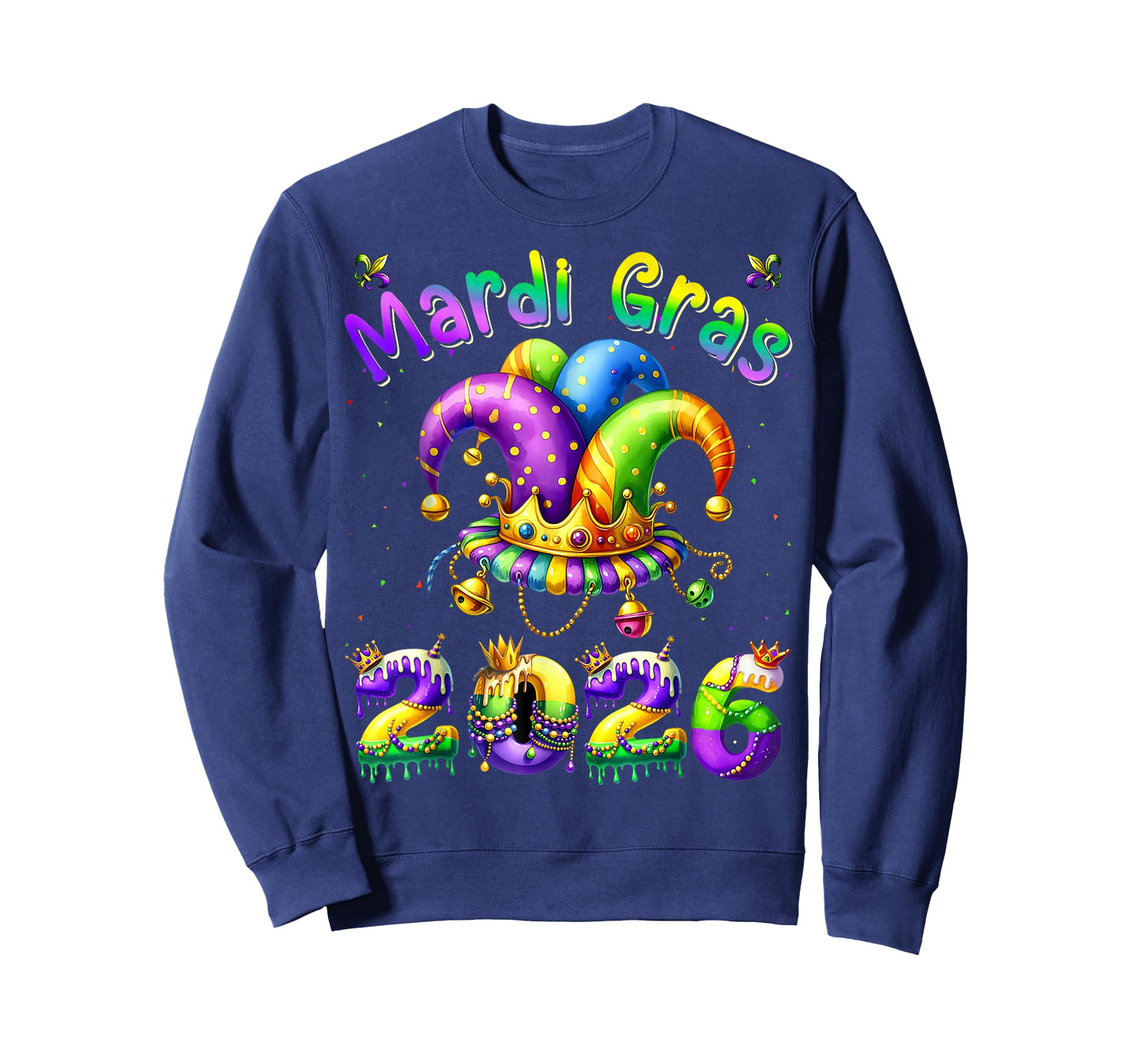 Mardi Gras 2026 Jester Outfit Kids Girls Boys Men Women T-Shirt