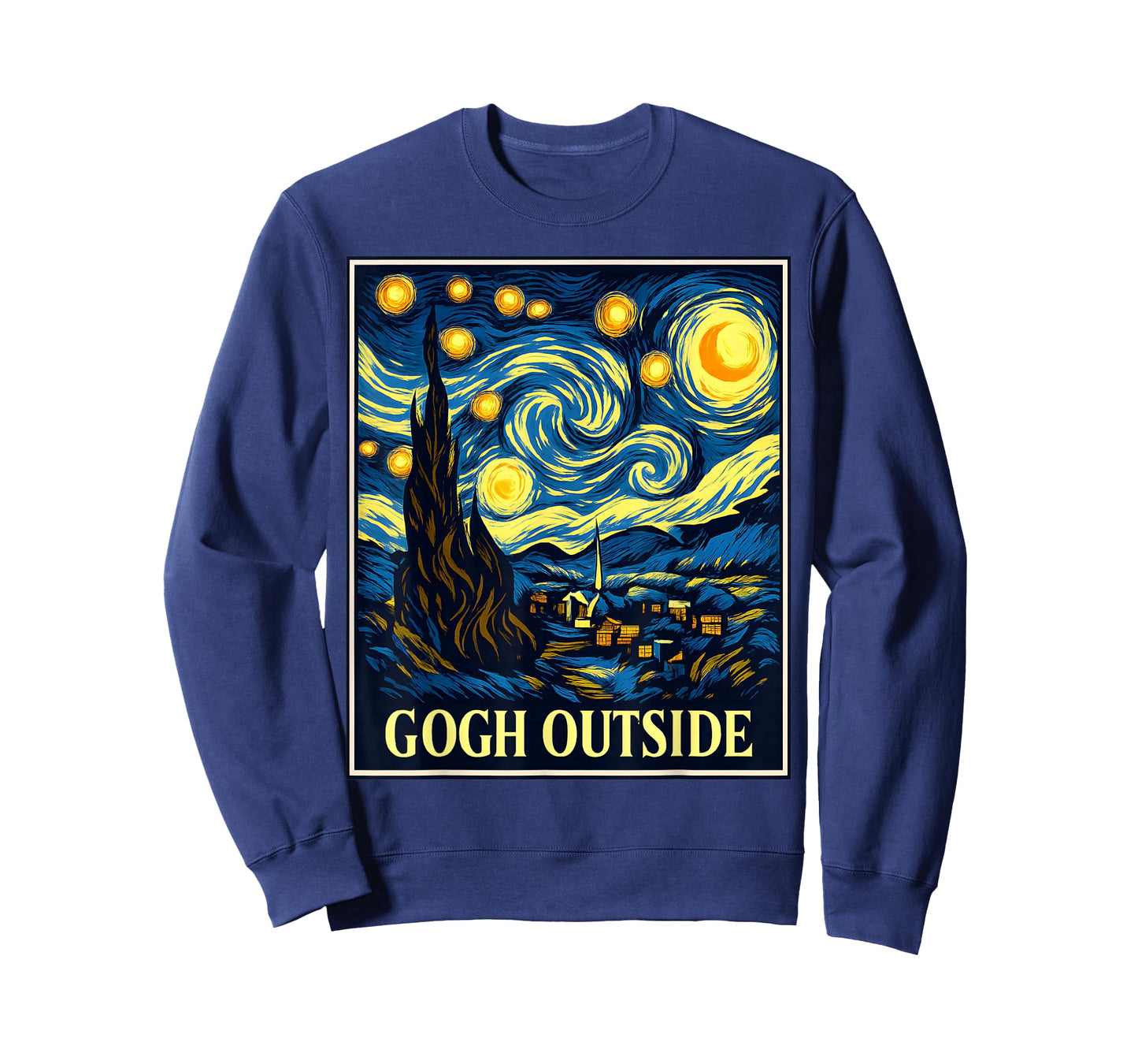 Gogh Outside Starry Starry Night Vincent Van Gogh T-Shirt T-Shirt
