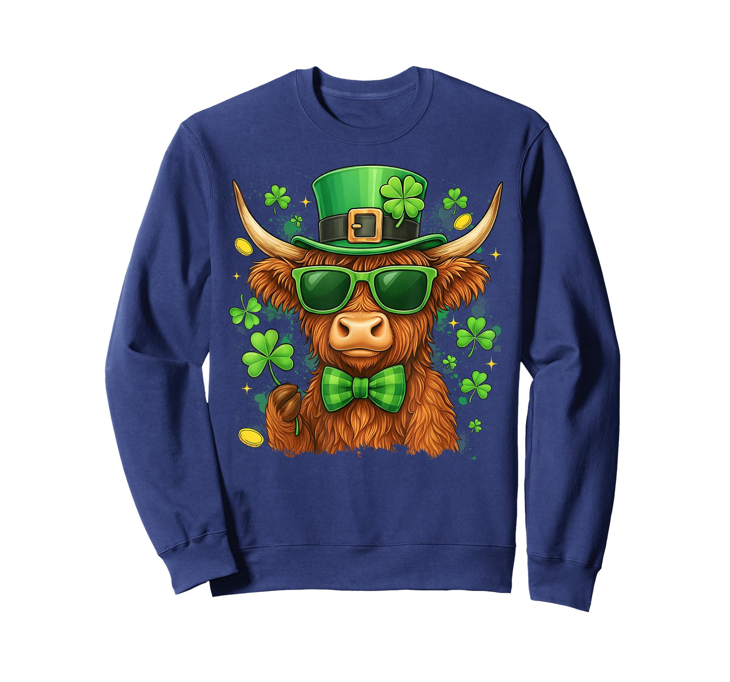St. Patricks Day Funny Heifer Cow Shamrocks Men Women Kid T-Shirt